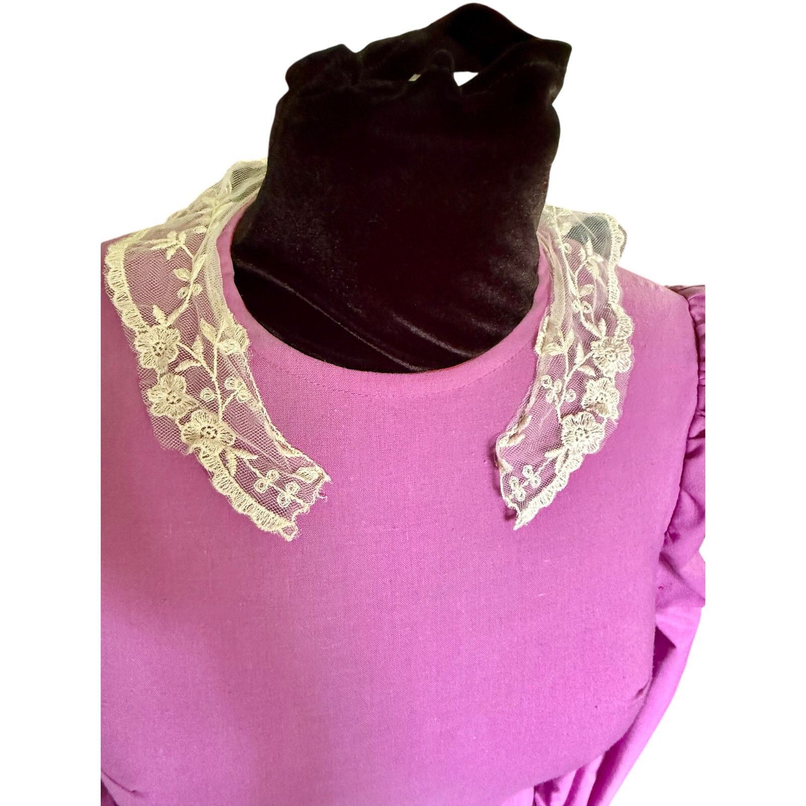 Vintage Vintage 60's Handmade Orchid Purple Maxi Prairie Dress XS Size XS / US 0-2 / IT 36-38 - 8 Thumbnail