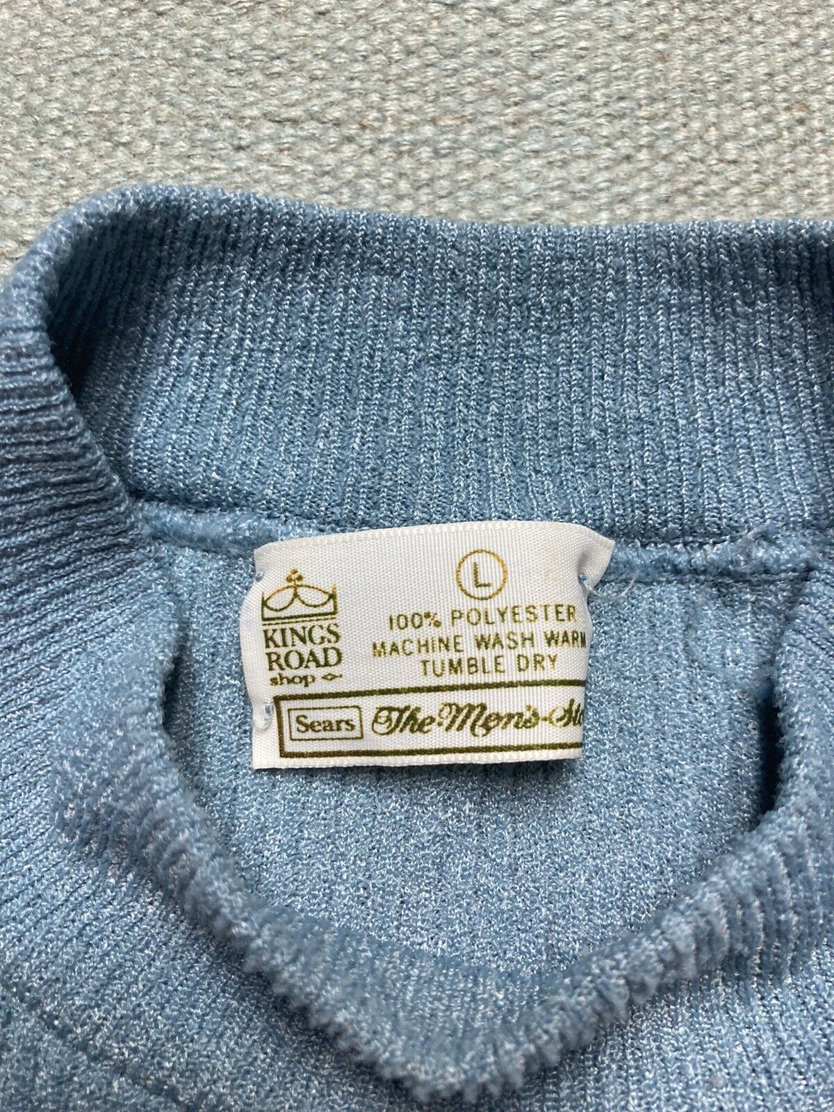 Vintage VTG 70s sears kings road knit pocket t shirt poly ribbed L Size US L / EU 52-54 / 3 - 4 Thumbnail