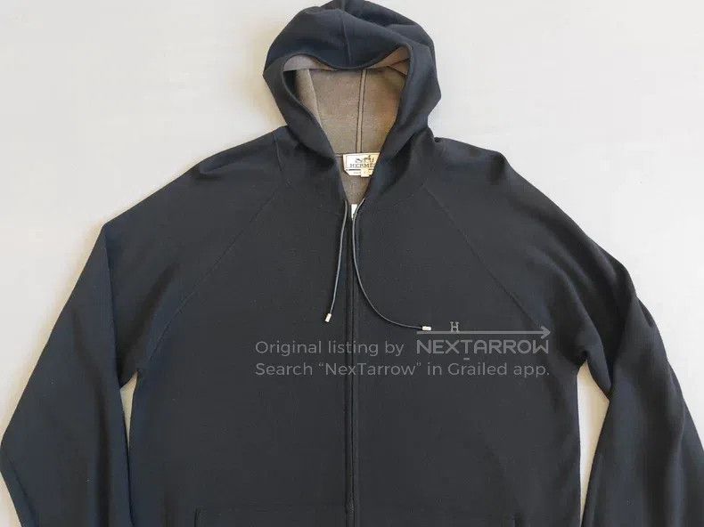 Hermes Hermes Men's cashmere jacket coat, black version, 50% cash Size US L / EU 52-54 / 3 - 2 Thumbnail