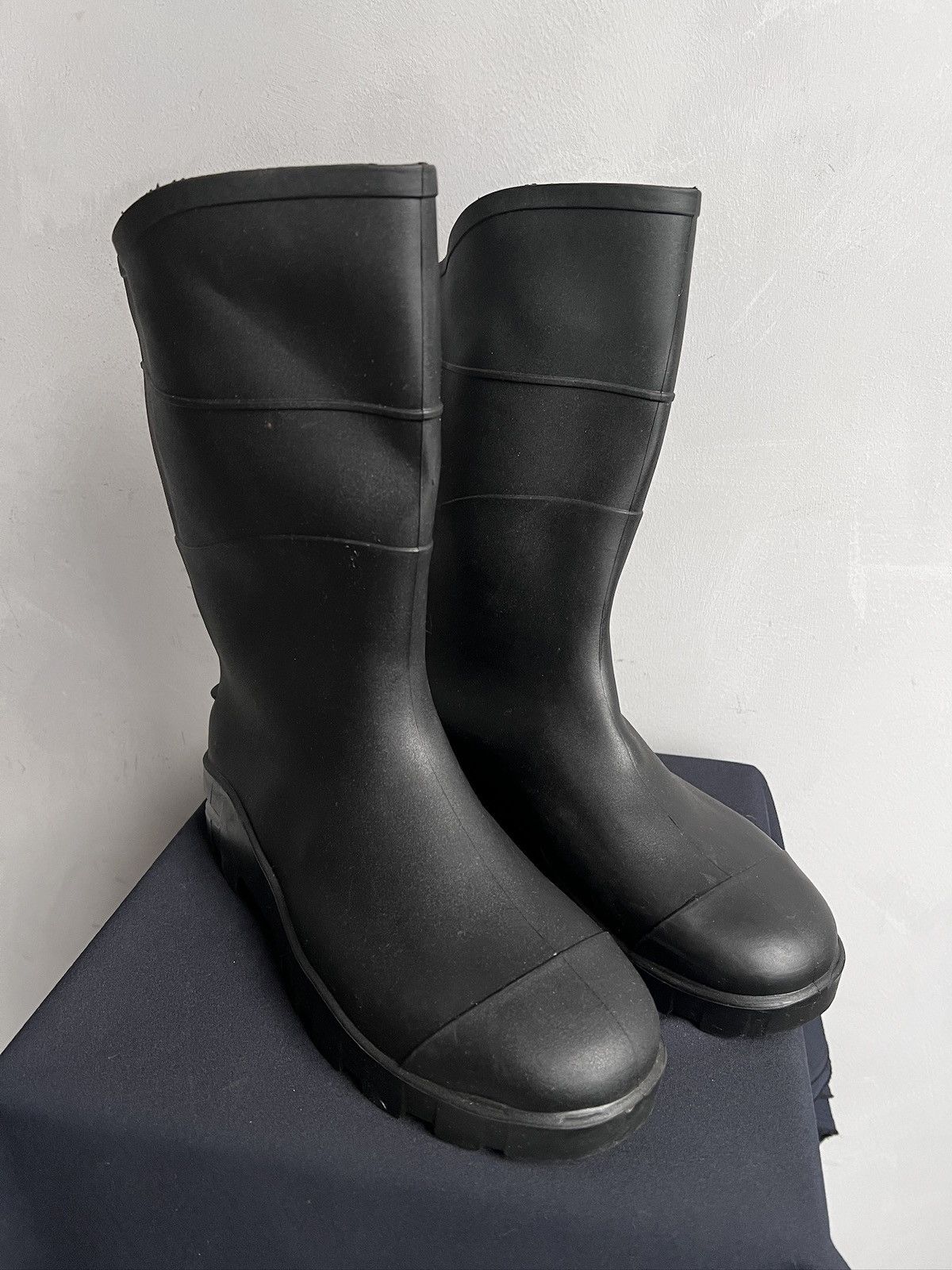 Japanese Brand Vintage rubber moto boots yeezy style hype opium Size US 8 / EU 41 - 5 Thumbnail