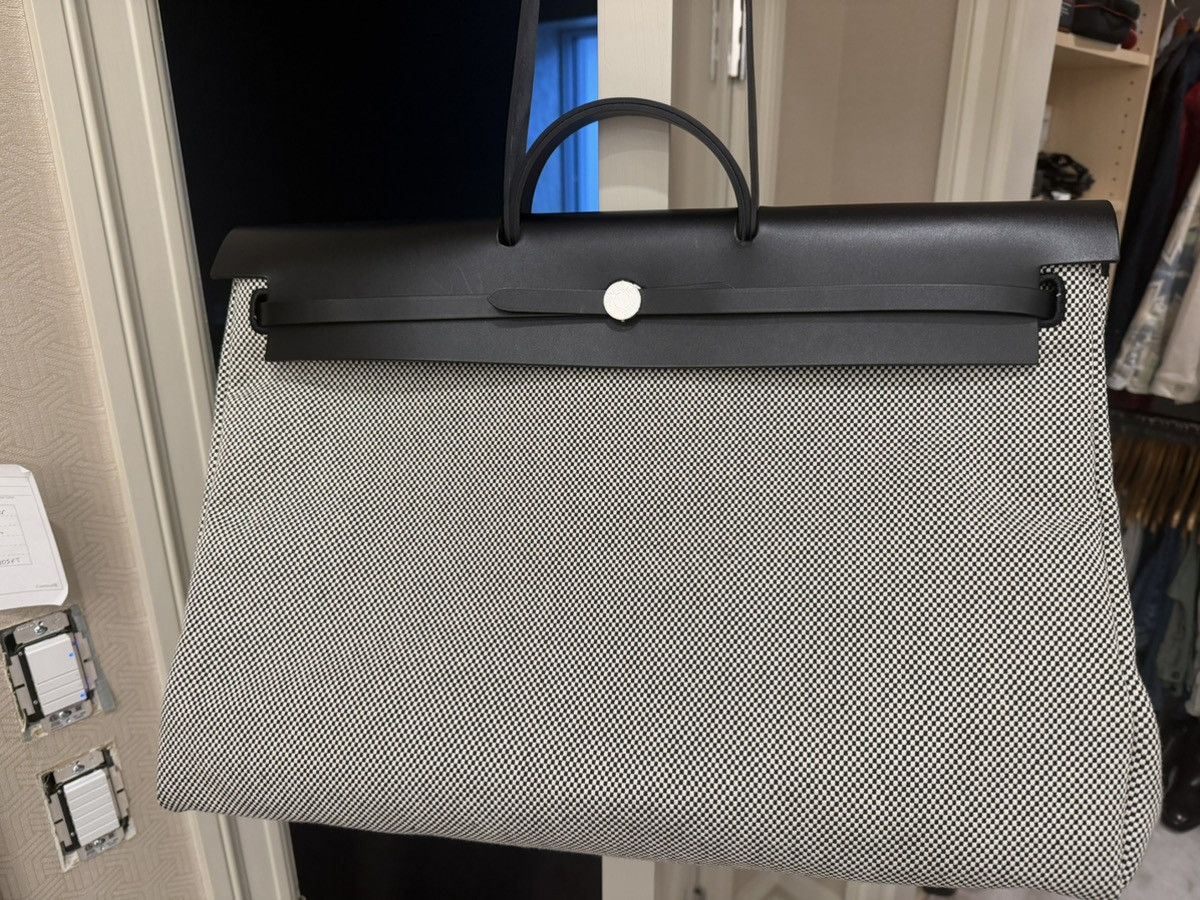 Hermes HERMES HerBag - Canvas + Leather Size ONE SIZE - 2 Thumbnail