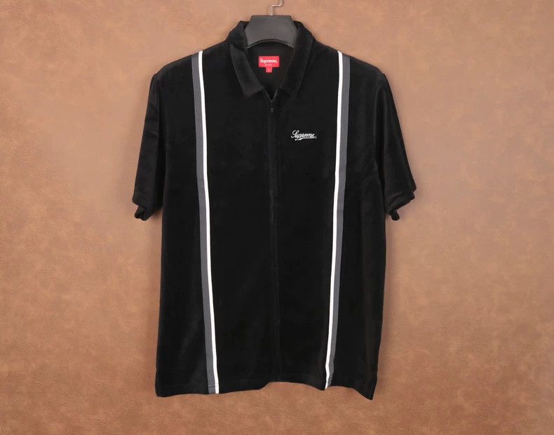 Supreme Supreme 18ss Velour Warm Up Short Sleeve-yf Size US L / EU 52-54 / 3 - 1 Thumbnail