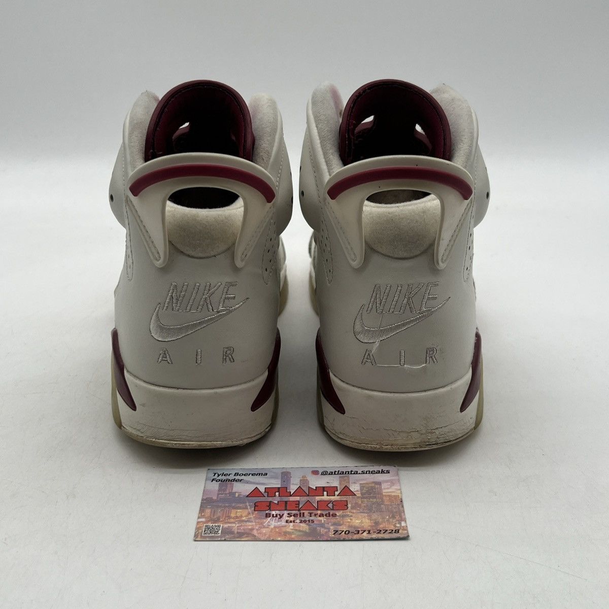 Nike Air Jordan 6 maroon Size US 8.5 / EU 41-42 - 3 Thumbnail