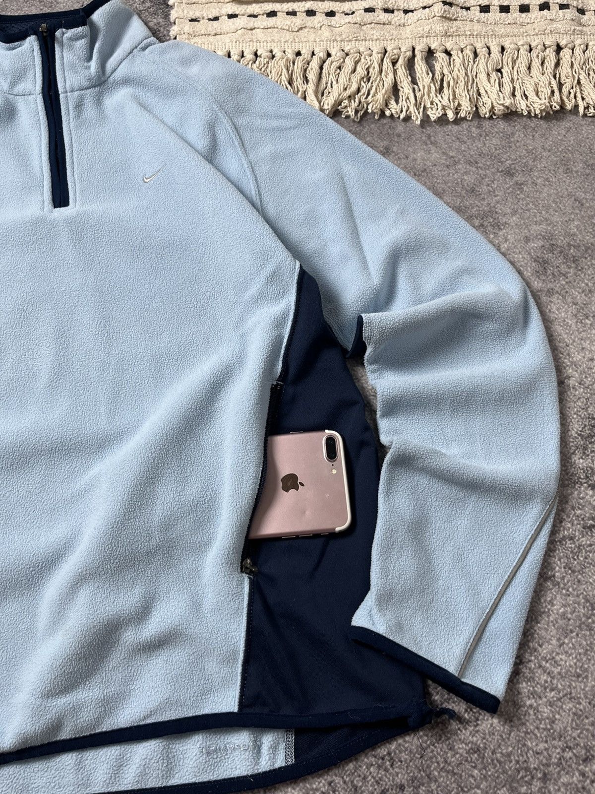 Nike 🔥90'S NIKE NINJA FLEECE BOXY SWEATSHIRT 1/3 TRACK JACKET Size US S / EU 44-46 / 1 - 7 Thumbnail