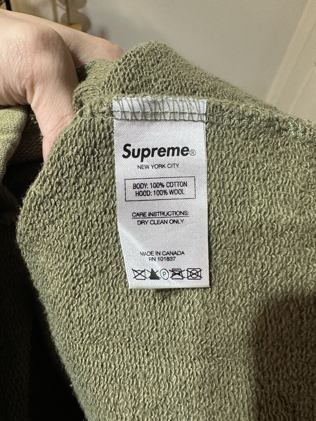 Comme des Garcons SHIRT × Supreme Supreme Comme des Garcons Shirt Olive Hoodie FW15 Size US S / EU 44-46 / 1 - 9 Thumbnail