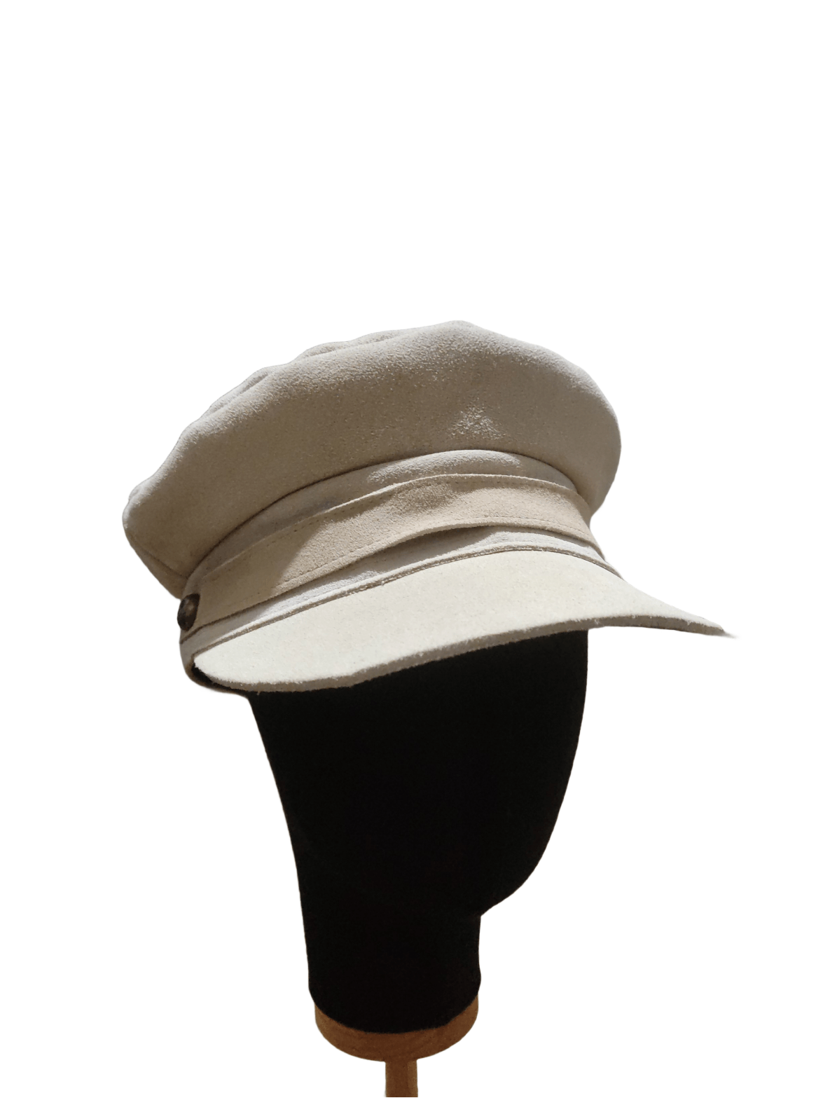 Lack of Color Lack of Color Beige Baker Boy Hat Leather Size ONE SIZE - 2 Thumbnail
