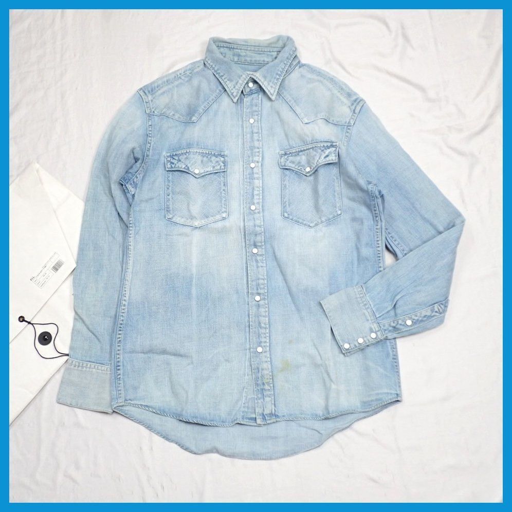 image of Visvim Social Sculpture Western Shirt Size 1 in Denim, Men's