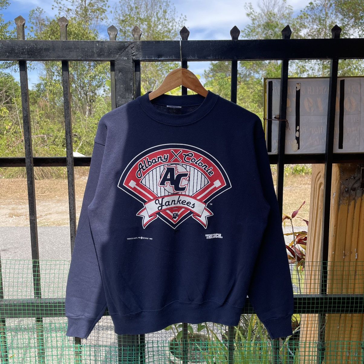 Vintage 🔥Vintage 1993 Albany Colonies Yankees Big Logo Sweatshirts Size US M / EU 48-50 / 2 - 1 Thumbnail