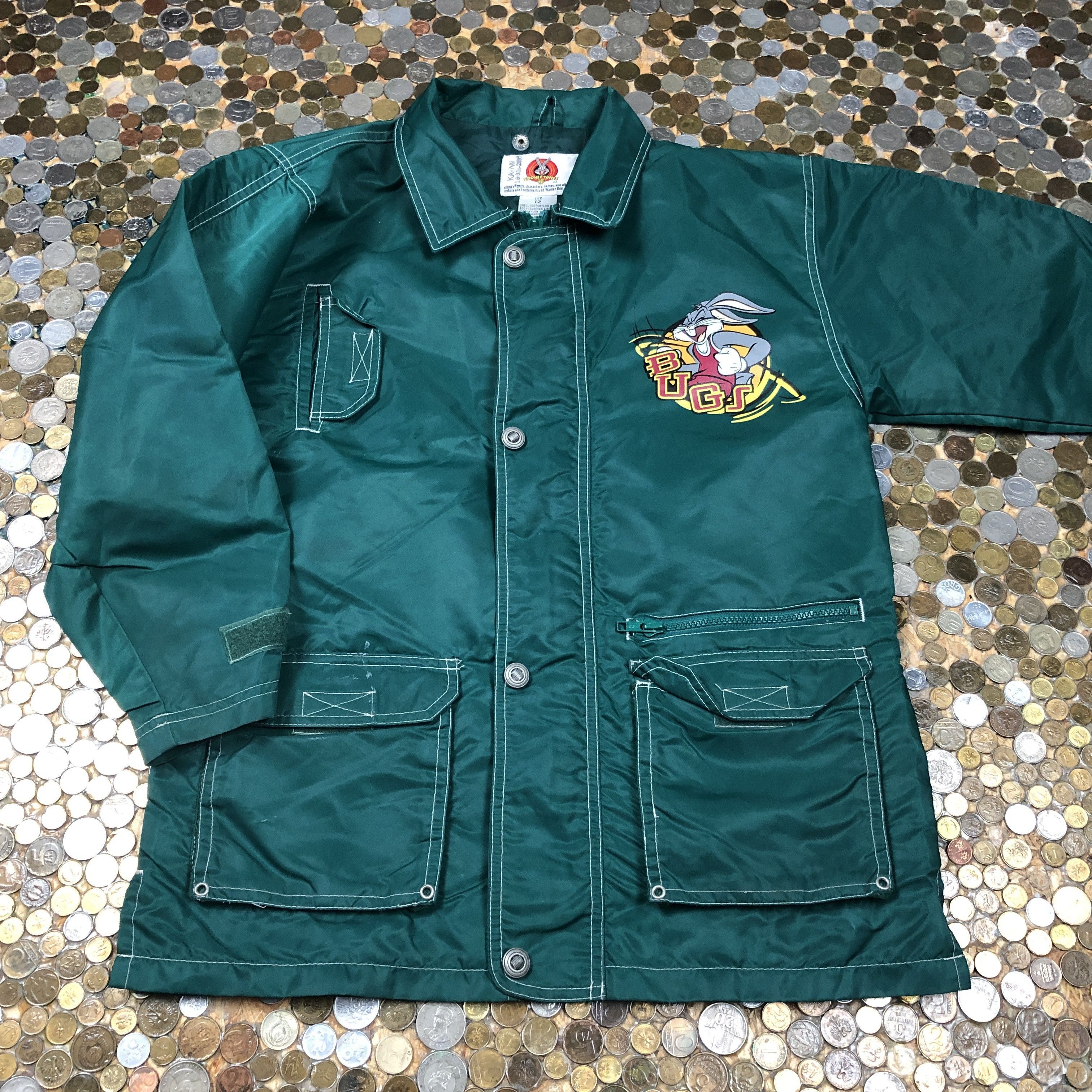 Vintage Looney Tunes coat jacket buttons up Size US M / EU 48-50 / 2 - 1 Thumbnail