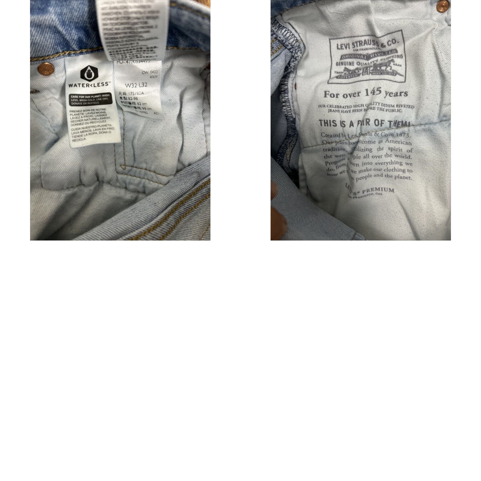 Levi's VINTAGE Levi's 502 Jeans Mens 32x32 Light Blue Zipper Denim Taper Straight Stretch Regular 32in Inseam 500 Series Size US 32 / EU 48 - 9 Thumbnail