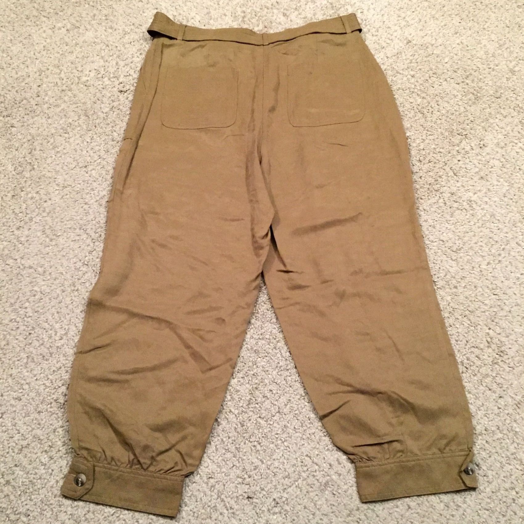 Express Express Pants Womens Brown Ankle High Rise Baggy Size 12 Size 34" / US 12 / IT 48 - 7 Thumbnail