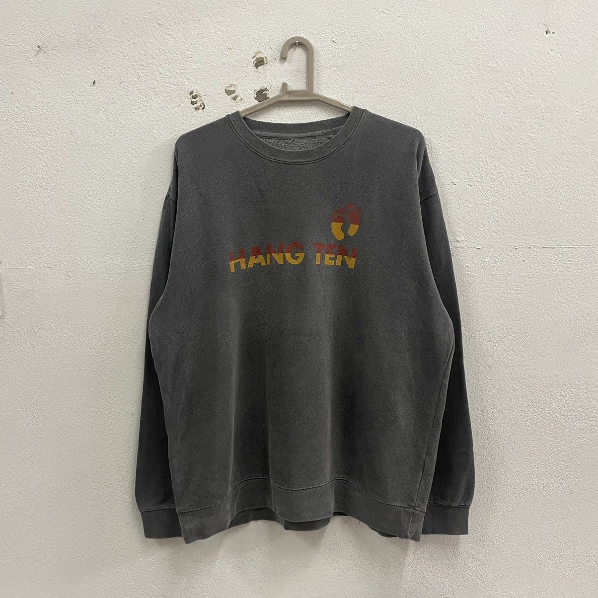 Hang Ten × Vintage 🔥Vintage Hang Ten OG Big Logo Spellout Sweatshirts Size US L / EU 52-54 / 3 - 1 Thumbnail