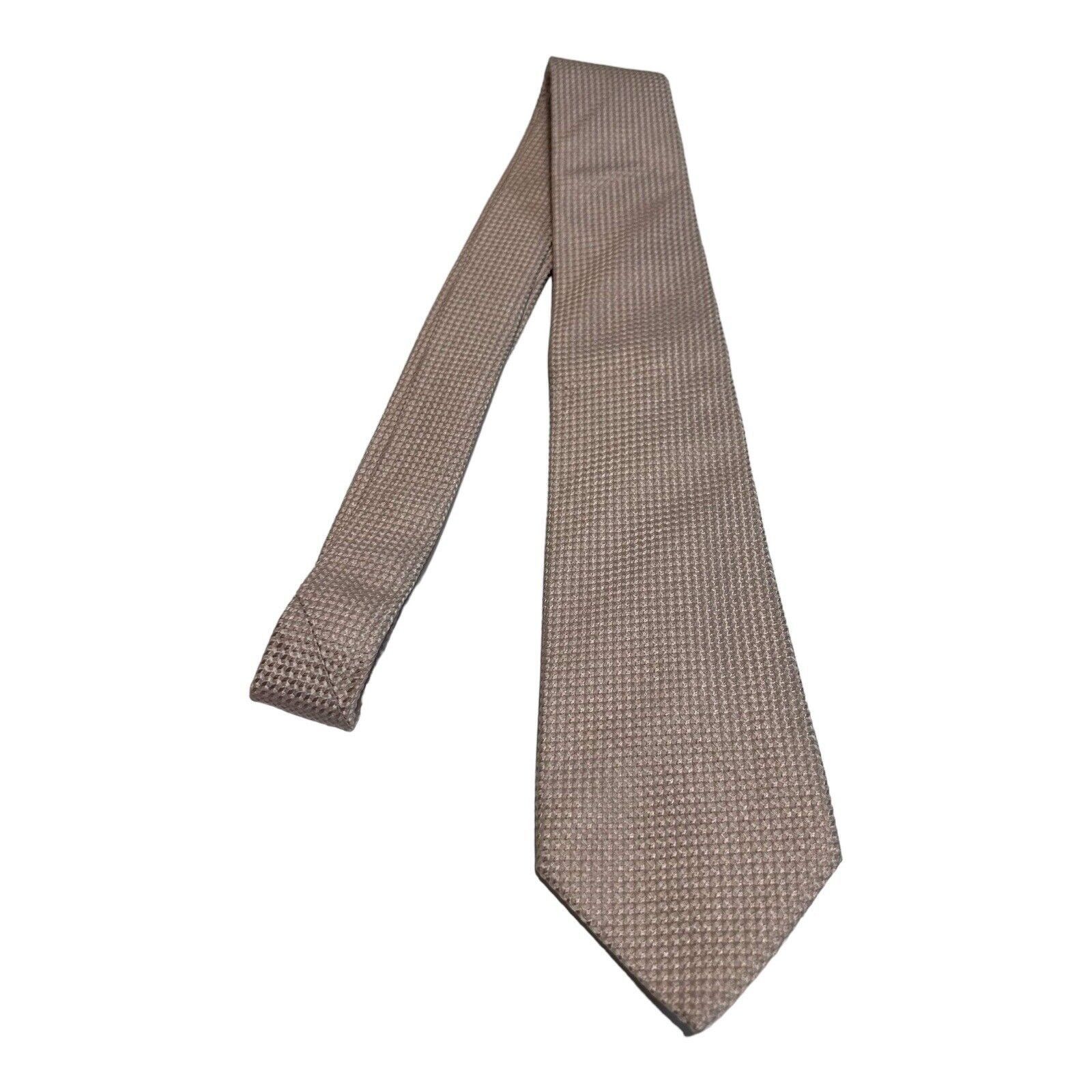 Trussardi TRUSSARDI Light Pink Geometric Luxury Designer Silk Tie Ital Size ONE SIZE - 2 Thumbnail