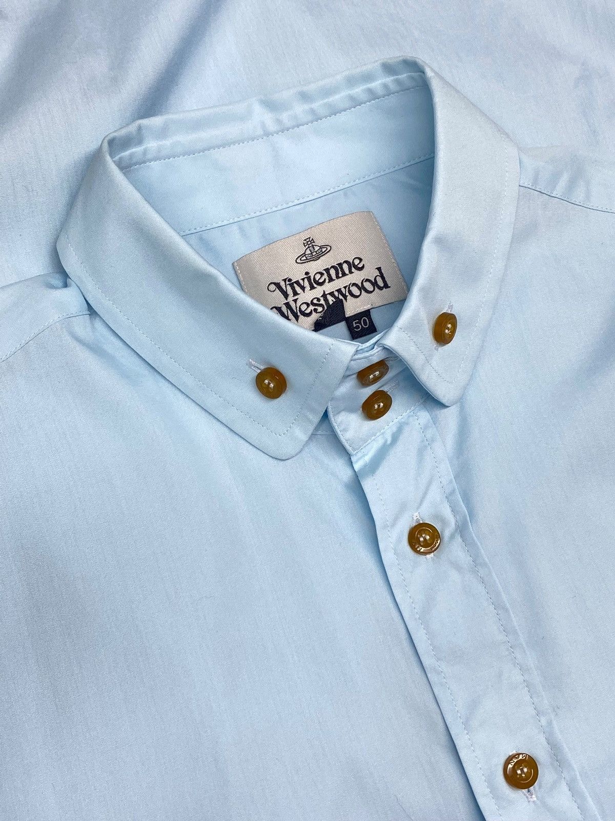 Vivienne Westwood 🔥 VIVIENNE WESTWOOD SKY BLUE ORB SHIRT CLASSIC TURKEY MADE Size US M / EU 48-50 / 2 - 4 Thumbnail