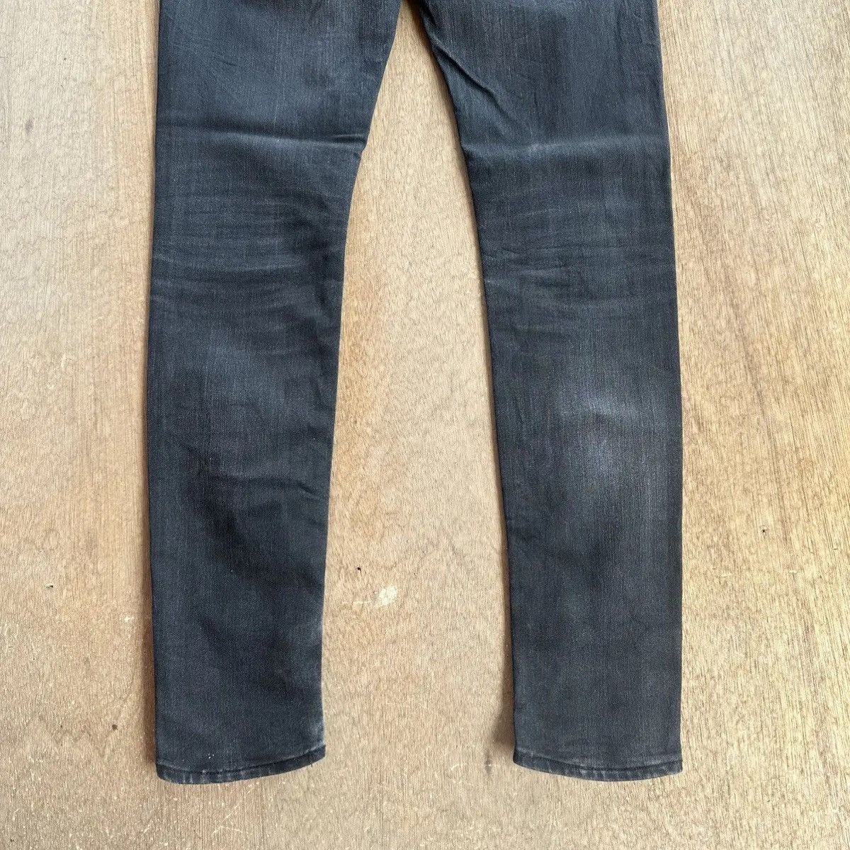 Fragment Design × Vanquish BLACK BY VANQUISH Jeans Blank Stretchable Rugged Pants Size US 31 - 14 Thumbnail