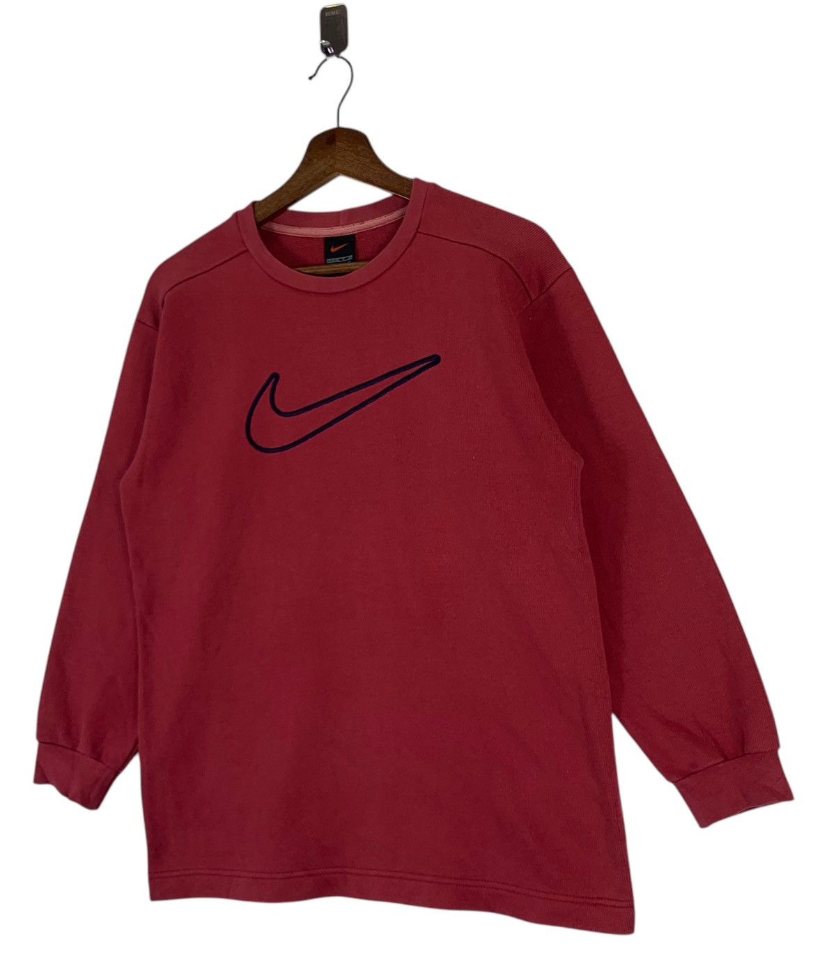 Nike × Vintage VINTAGE 90s NIKE SWOOSH SPORTSWEAR PULLOVER SWEATER Size US M / EU 48-50 / 2 - 2 Thumbnail