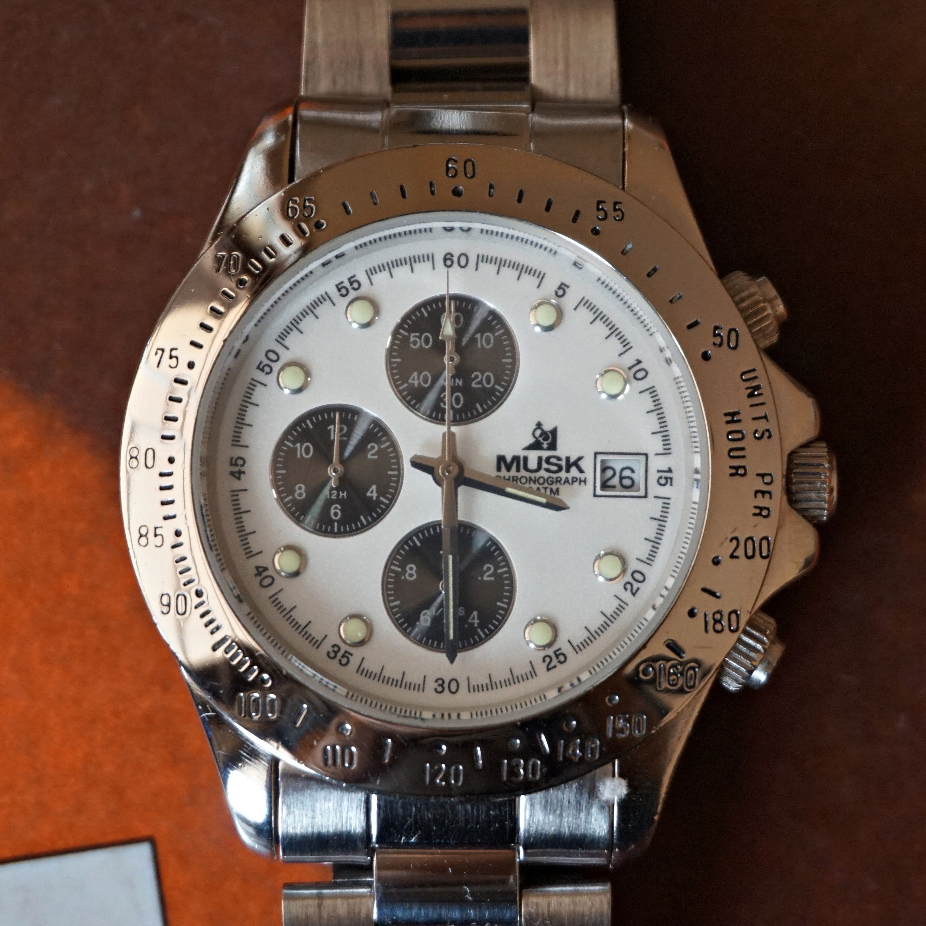 Japanese Brand 90s Musk Paris Chronograph Watch Size ONE SIZE - 4 Thumbnail