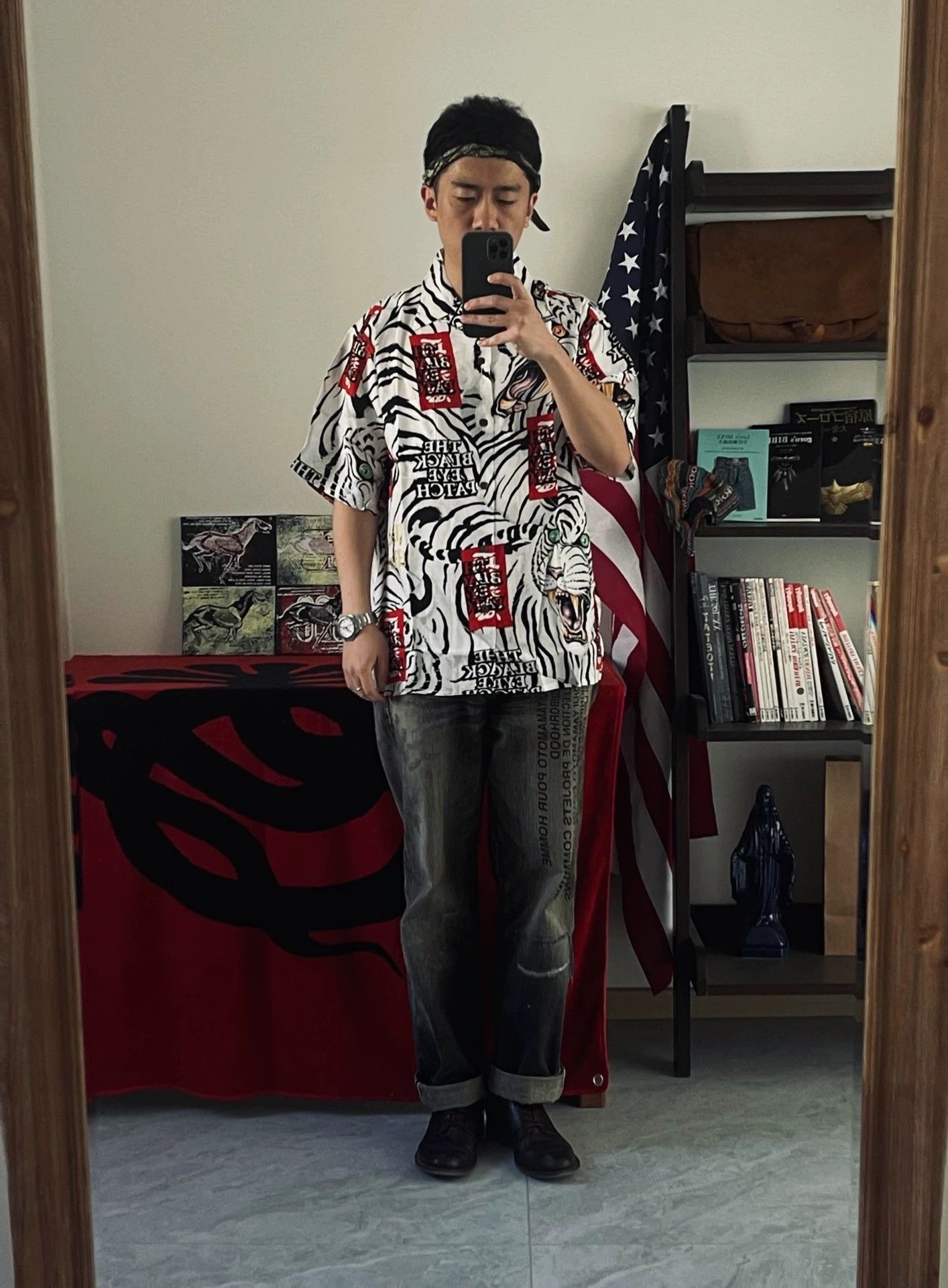 Wacko Maria Wacko Maria x TL x TBEP White Tiger Hawaiian Shirt Size US M / EU 48-50 / 2 - 3 Thumbnail