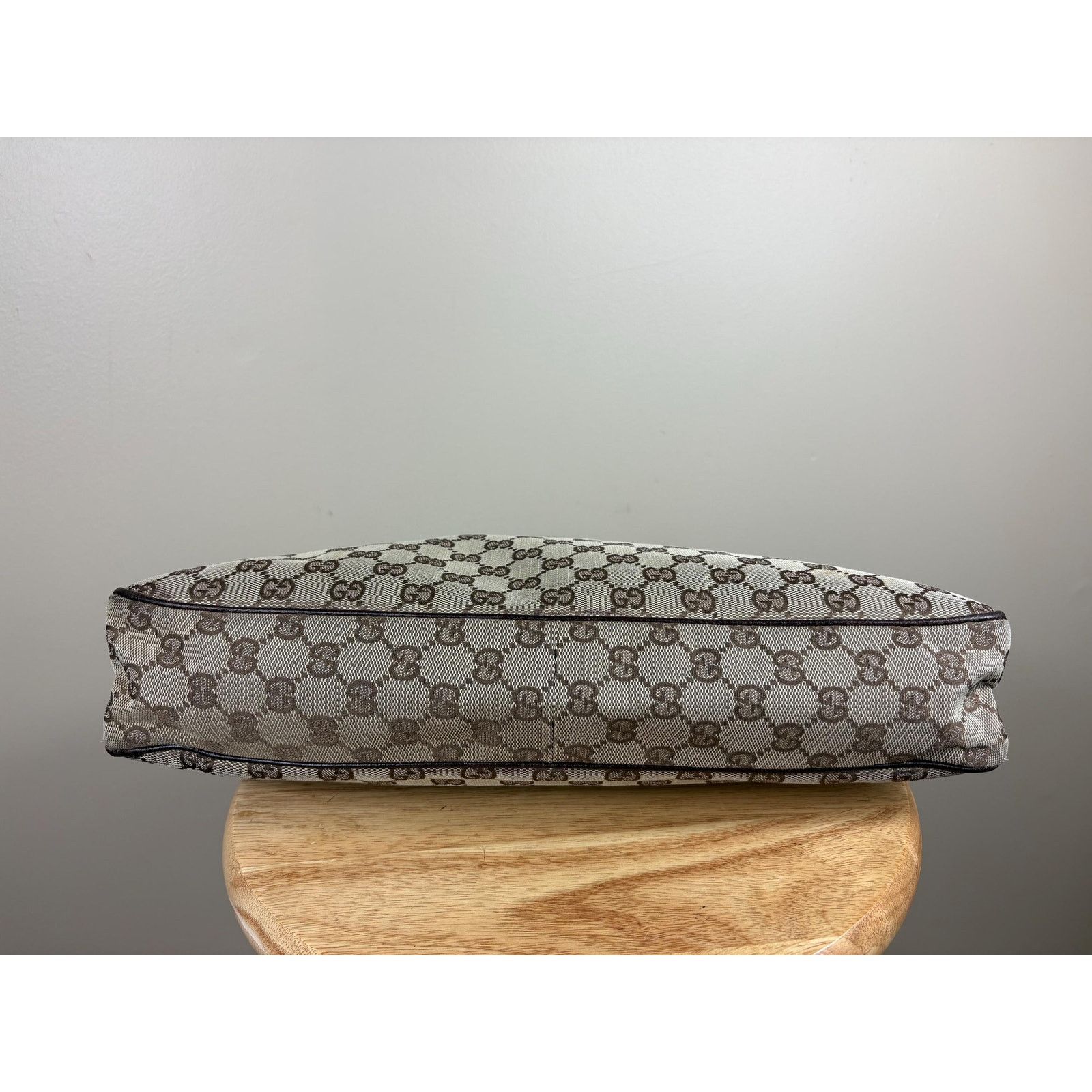 Gucci Authentic Gucci Eclipse GG Cloth and Brown Leather Shoulder Size ONE SIZE - 5 Thumbnail