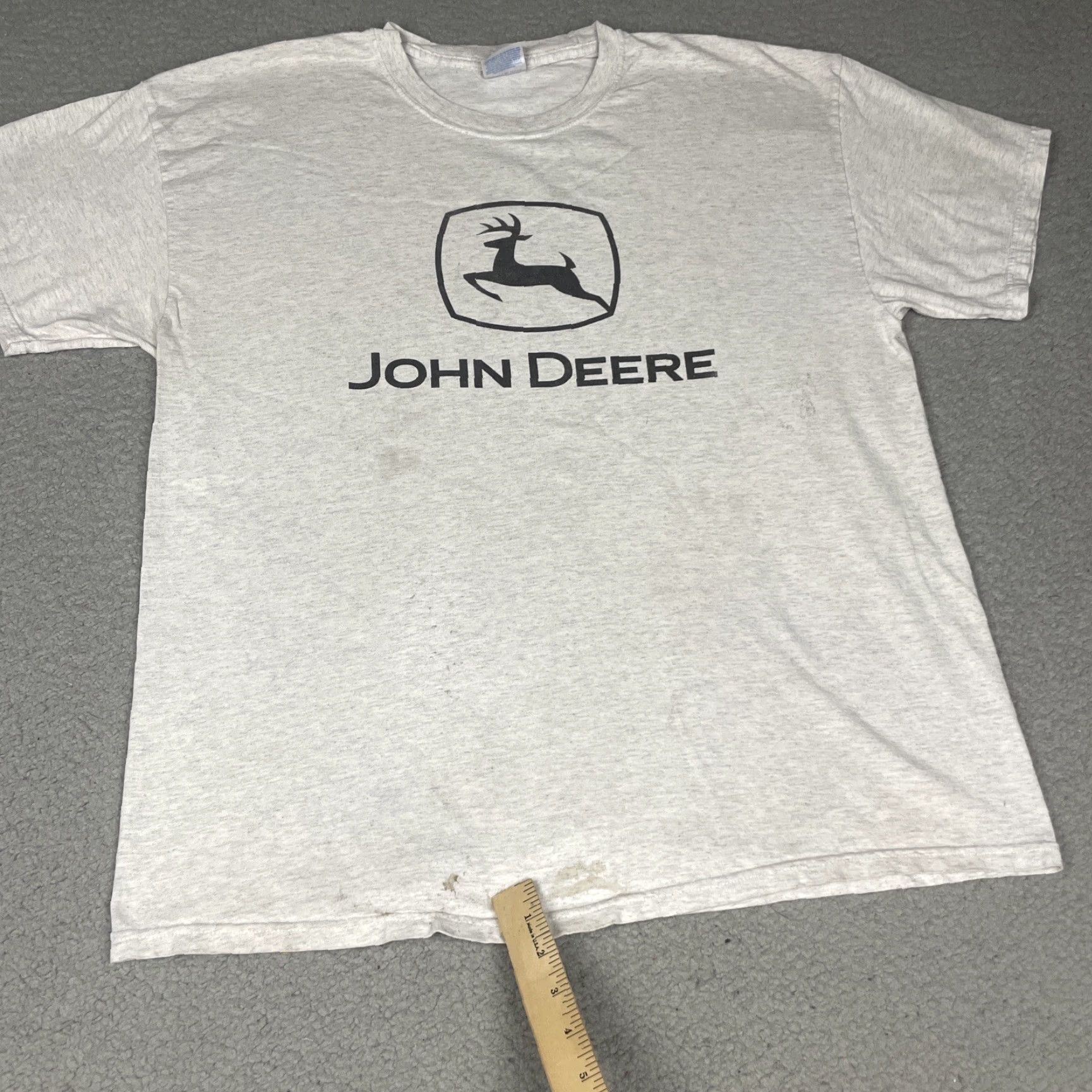 John Deere VINTAGE John Deere Shirt Adult XL Gray TShirt 90s Logo Short Sleeve Crew Neck Cotton Fleece Regular Men Mens Size US XL / EU 56 / 4 - 5 Thumbnail