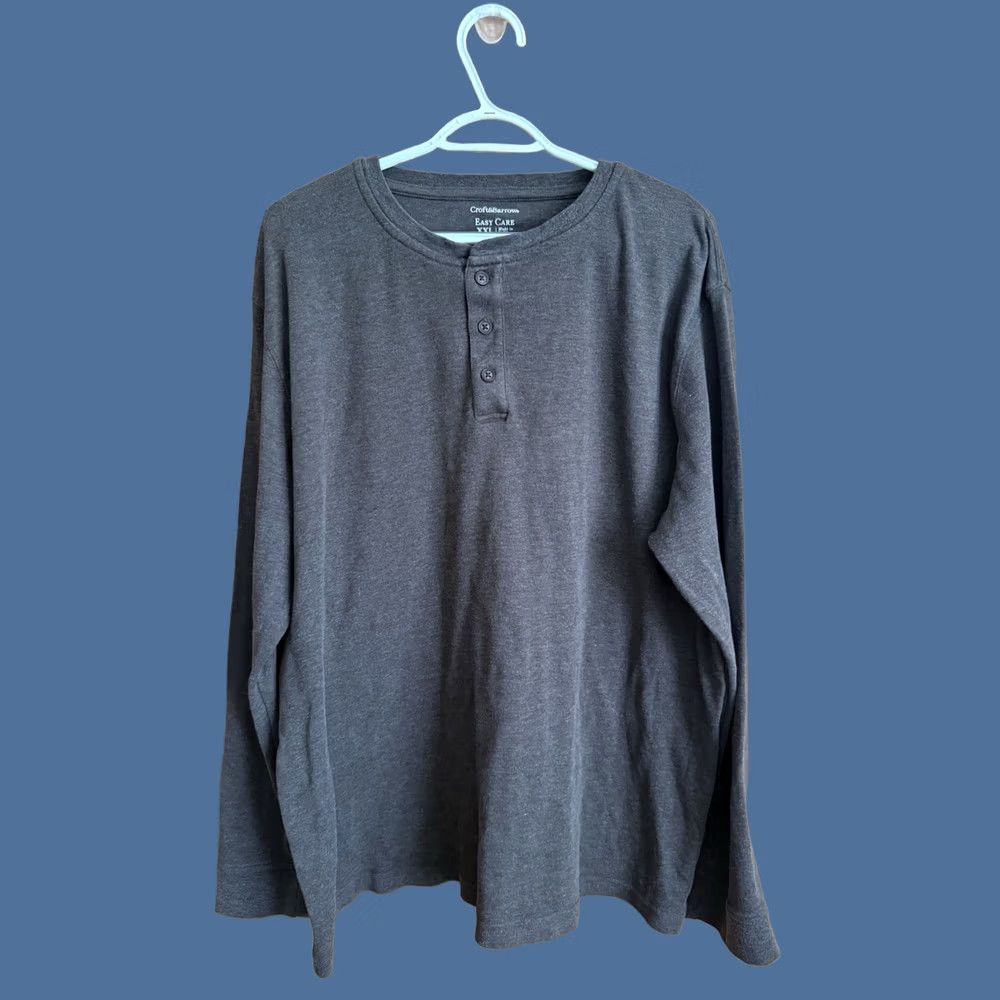 Croft & Barrow Croft & Barrow Men's XXL Brown Long Sleeve Henley Cotton Blend Casual Outdoor T-Shirt Size US XXL / EU 58 / 5 - 1 Thumbnail