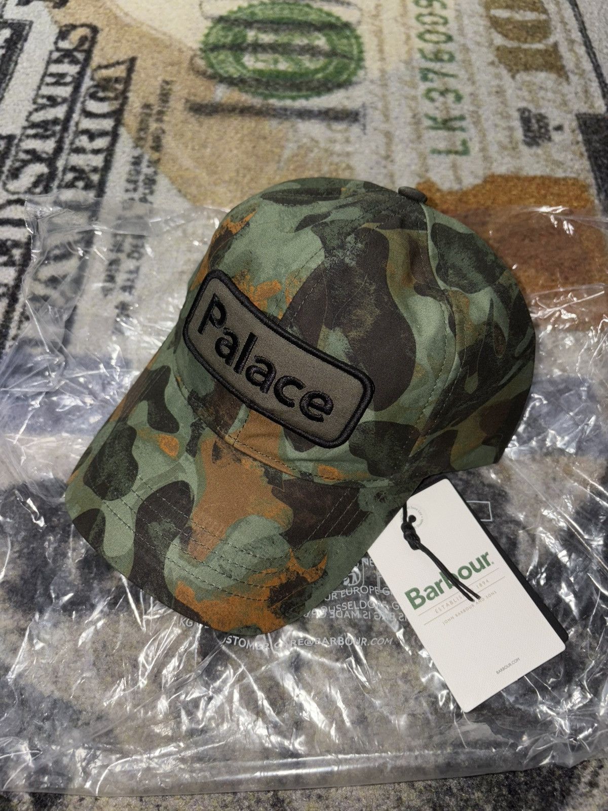 Palace x Barbour Cap Kelp Forest Camo