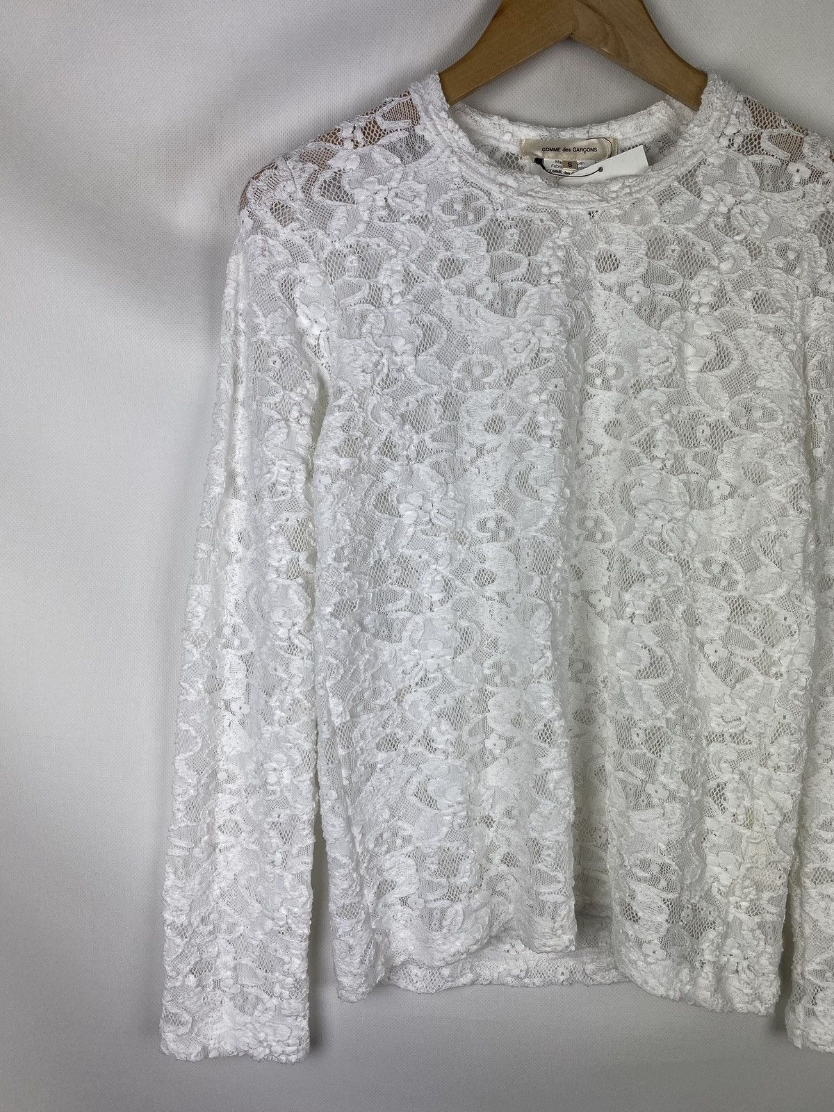 Comme des Garcons BNWT! Junya Watanabe Comme Des Garçons lace tunic blouse Size S / US 4 / IT 40 - 2 Thumbnail