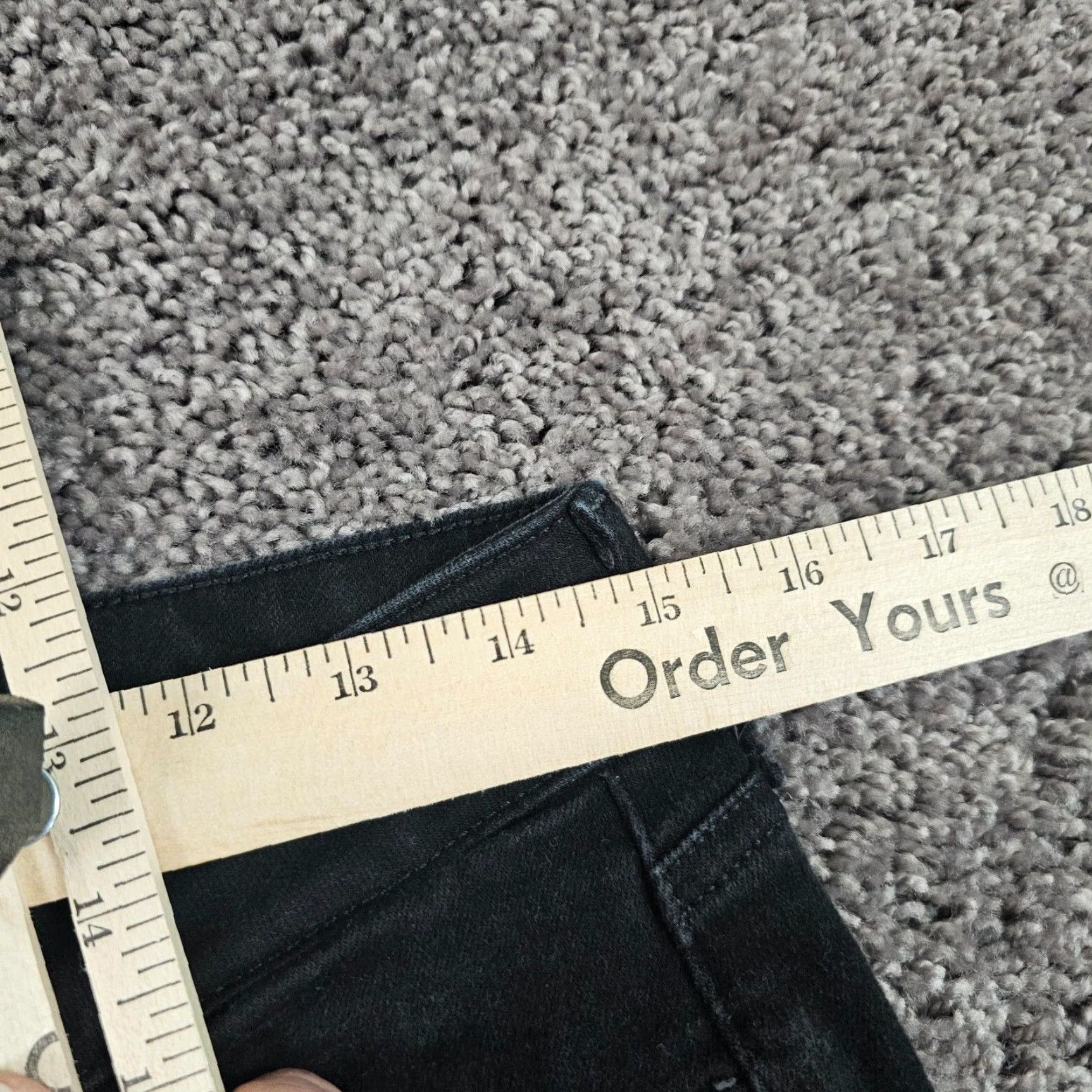 NYDJ VINTAGE NYDJ Jeans Women 10P Straight Mid Rise Stretch Black Denim 90s Size 32" / US 10 / IT 46 - 5 Thumbnail