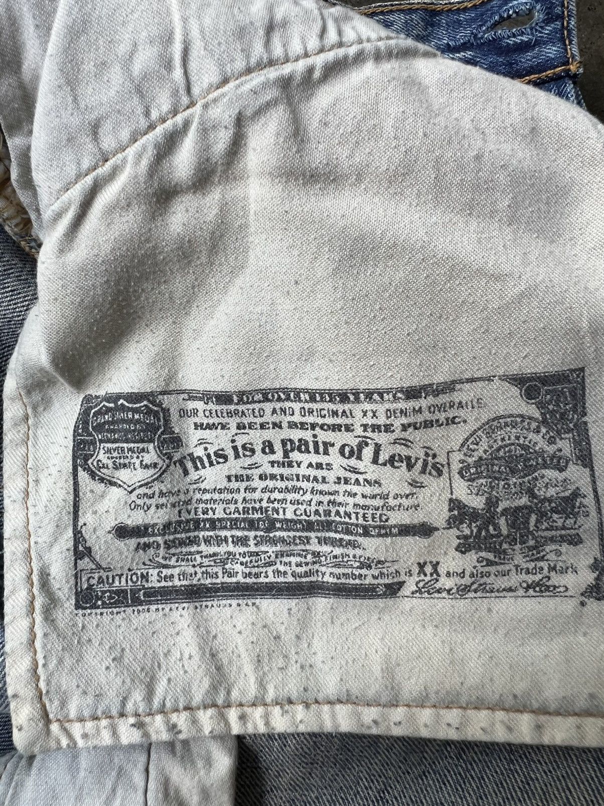 Levi's 2010 Levi’s 501 “Loved To Death” Denim Jeans Homer Campbell Size US 34 / EU 50 - 9 Thumbnail