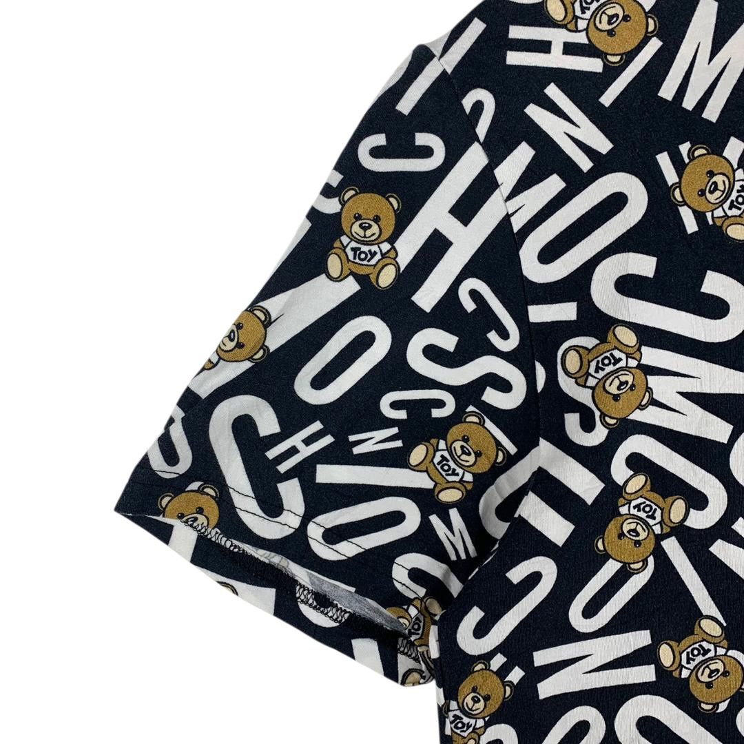 Moschino Moschino Underwear Allover Logo & Teddy Bear Print Tee Size US S / EU 44-46 / 1 - 6 Thumbnail