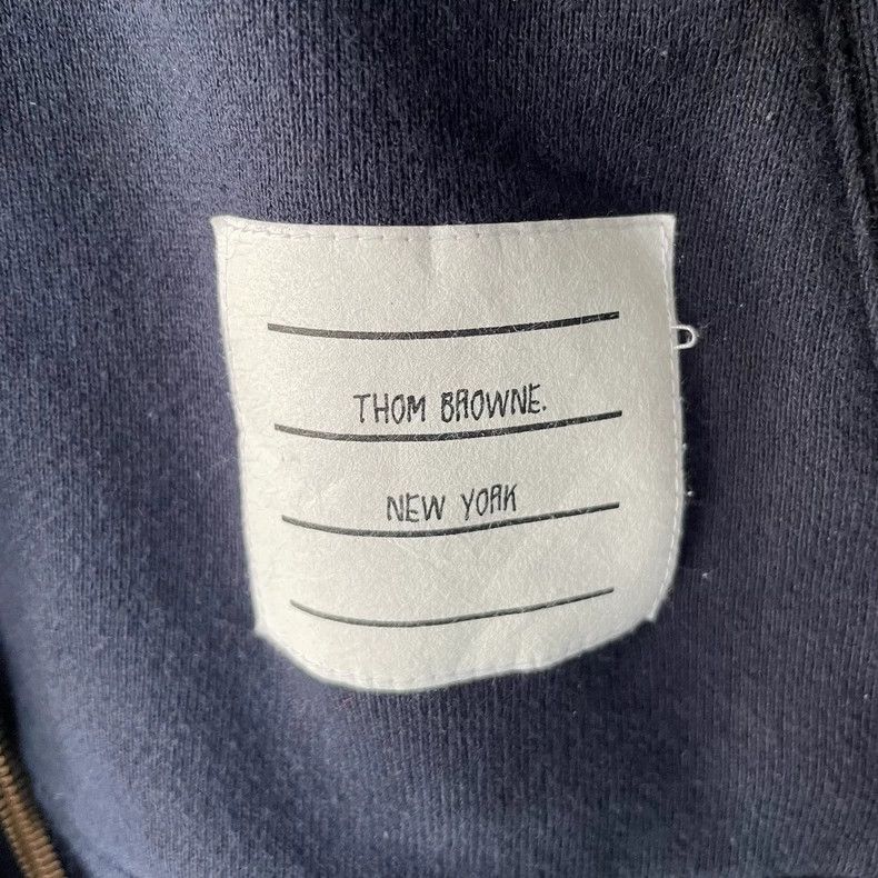Thom Browne Thom Browne Long sleeve zip hoodie Size US L / EU 52-54 / 3 - 5 Thumbnail