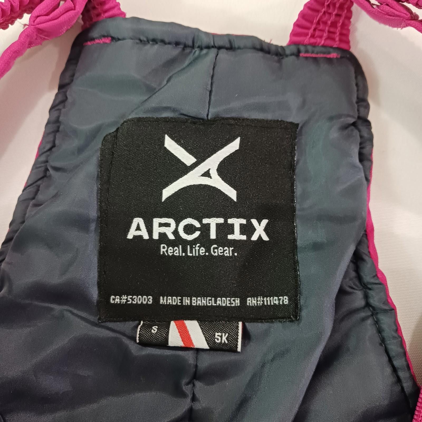 Designer Arctix RN#111478 Girl's Winter Pink Bib Overalls Zip-Up Sz S Size ONE SIZE - 3 Thumbnail
