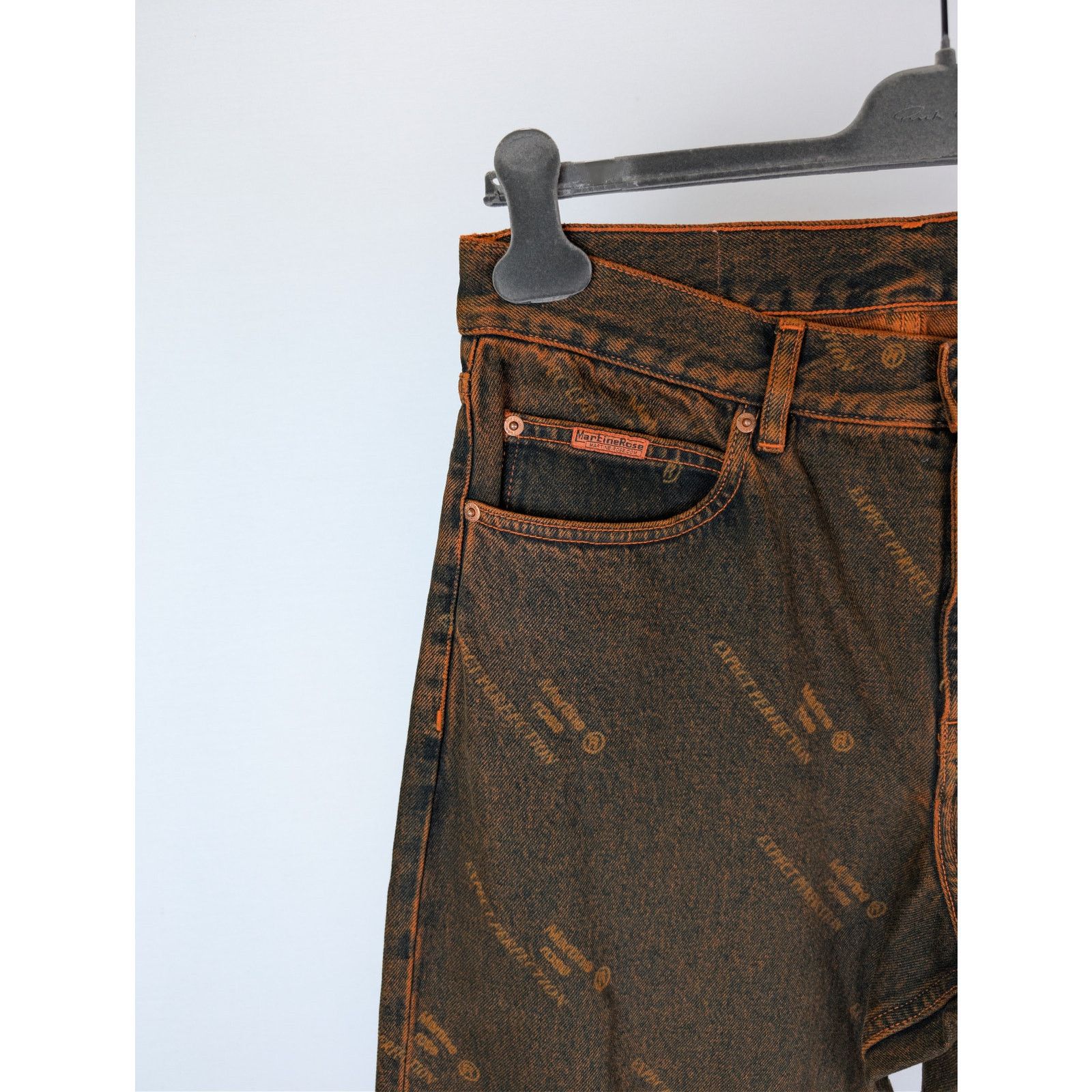 Martine Rose o1rshd1 Relaxed Fit Jean in Orange Laser Size US 32 / EU 48 - 6 Thumbnail