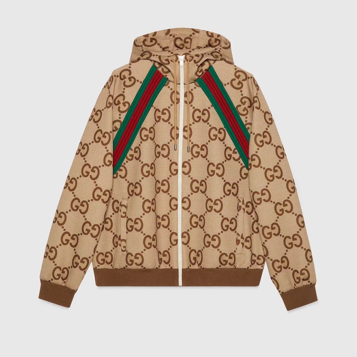 Gucci o1mt1gz0625 Jumbo GG Zip Jacket With Web in Multicolor Size US XXL / EU 58 / 5 - 1 Thumbnail