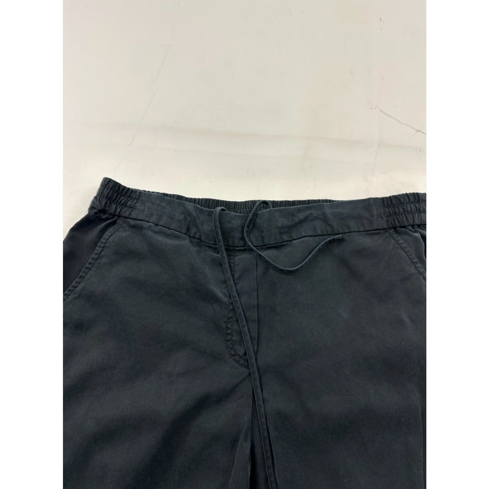 Gap Gap Pants Women Large Black Trouser Straight Leg Pocket Elastic Waist Drawstring Size 36" / US 14 / IT 50 - 3 Thumbnail