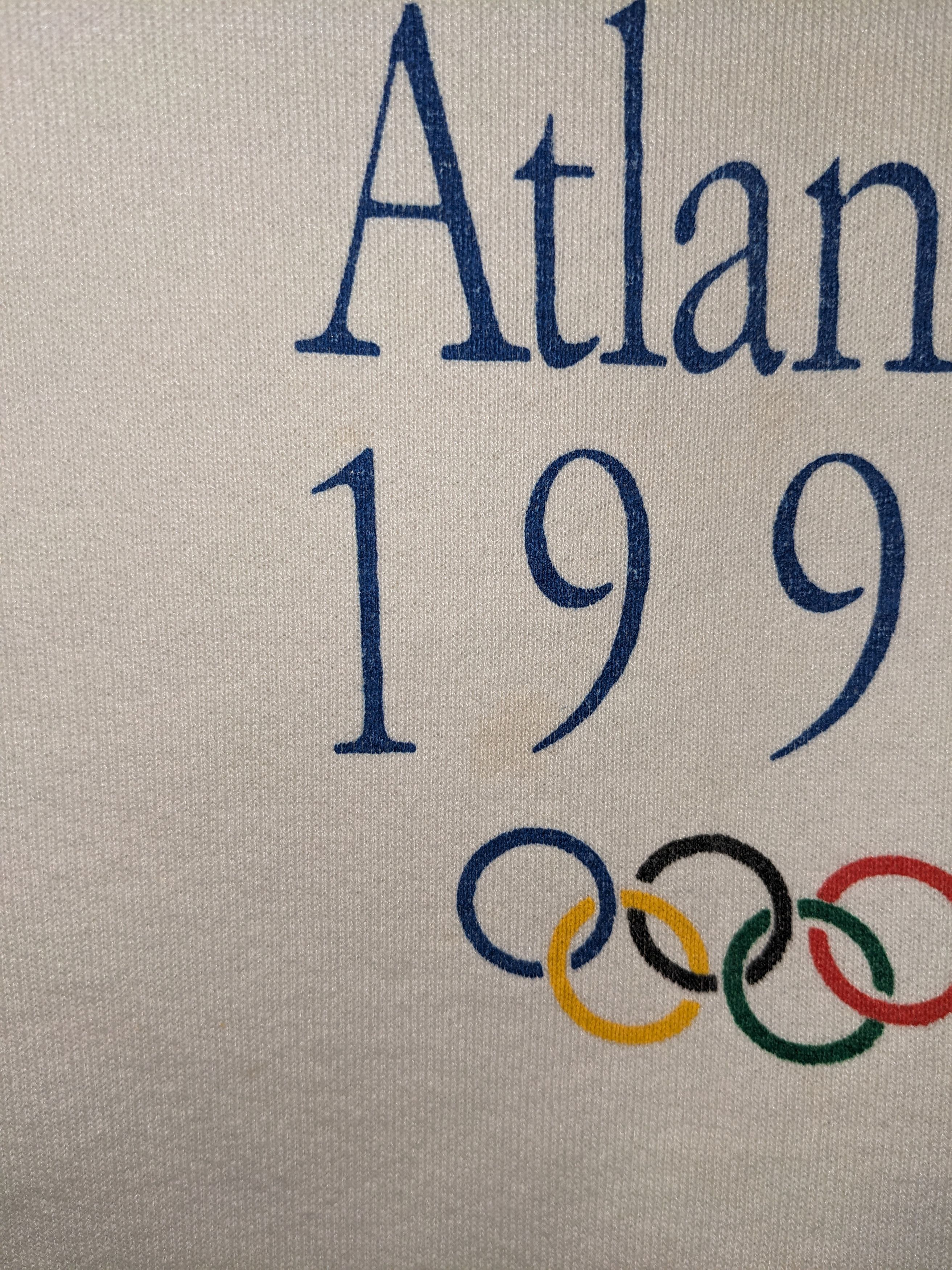 USA Olympics × Vintage Vintage 1996 Atlanta Olympics Logo White X-Large Sweatshirt Size US XL / EU 56 / 4 - 7 Thumbnail