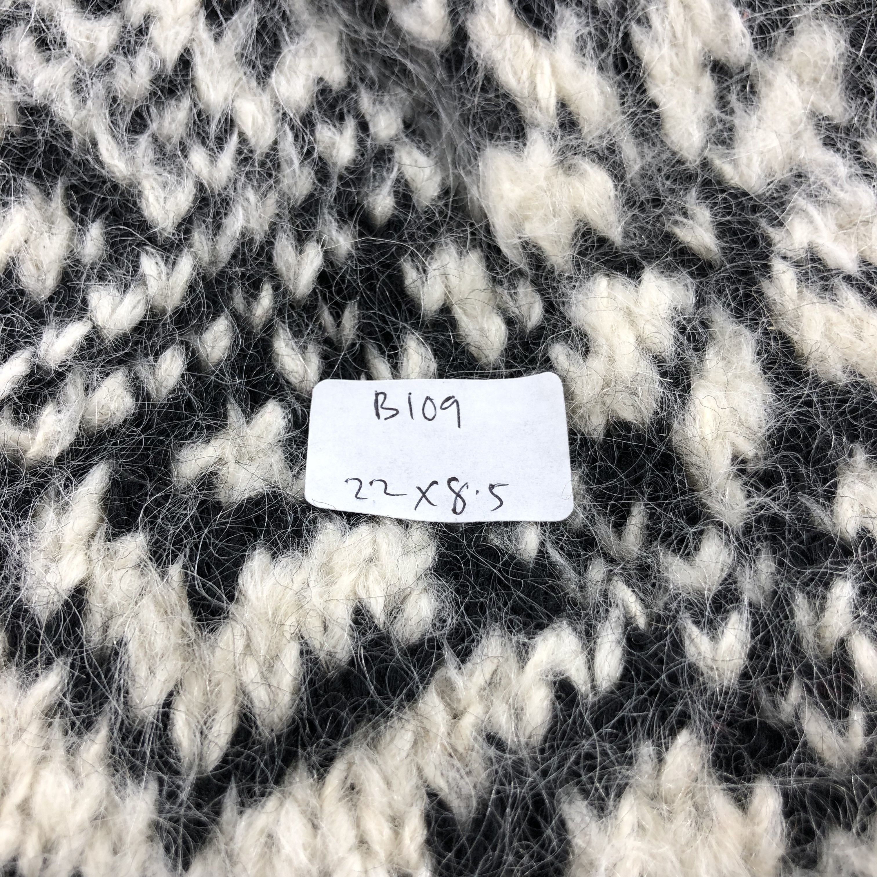 Vintage Folk Fair Isle Patterned Knit Beanie Cap B109 Size ONE SIZE - 4 Thumbnail