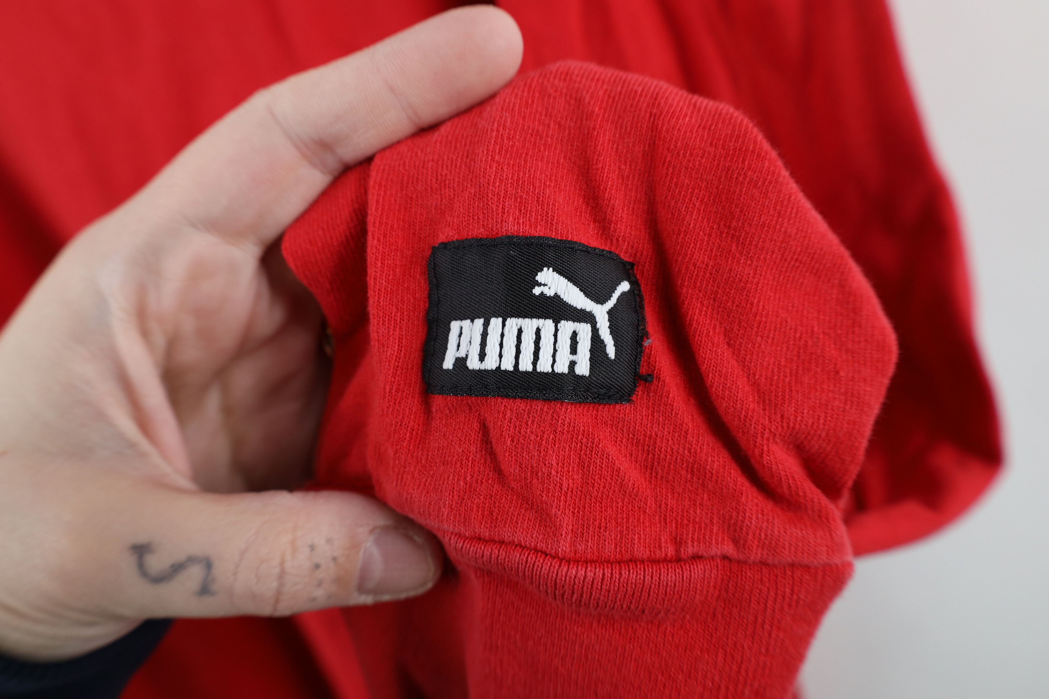 Puma × Vintage Vintage 90s Puma Ohio State University Mock Neck T-Shirt Size US L / EU 52-54 / 3 - 4 Thumbnail