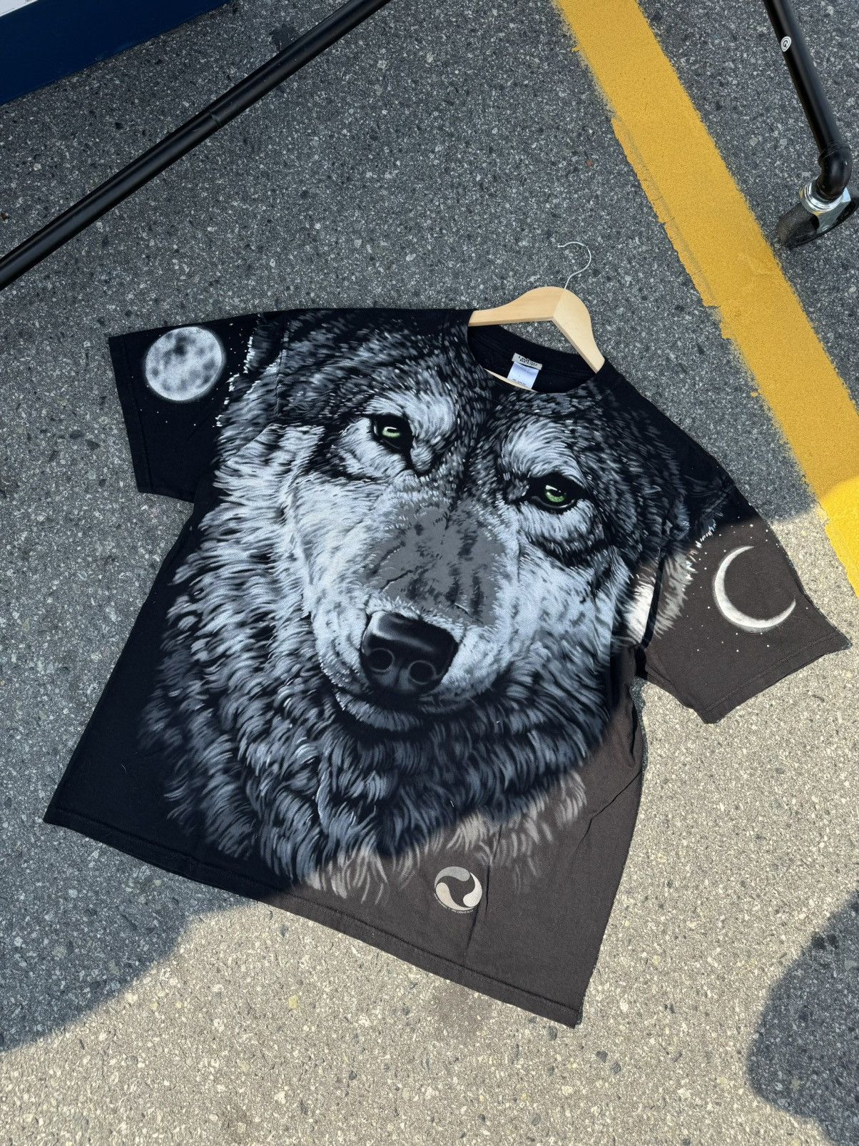 Band Tees × Liquid Blue × Vintage Vintage 1995 Liquid Blue John Connel Wolf T-Shirt Size US XXL / EU 58 / 5 - 1 Thumbnail