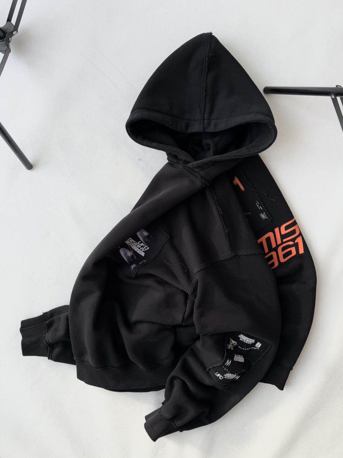 Misbhv MISBHV x UFO Print Boxy Fit Hoodie Distressed Type Hoodie Size US M / EU 48-50 / 2 - 6 Thumbnail