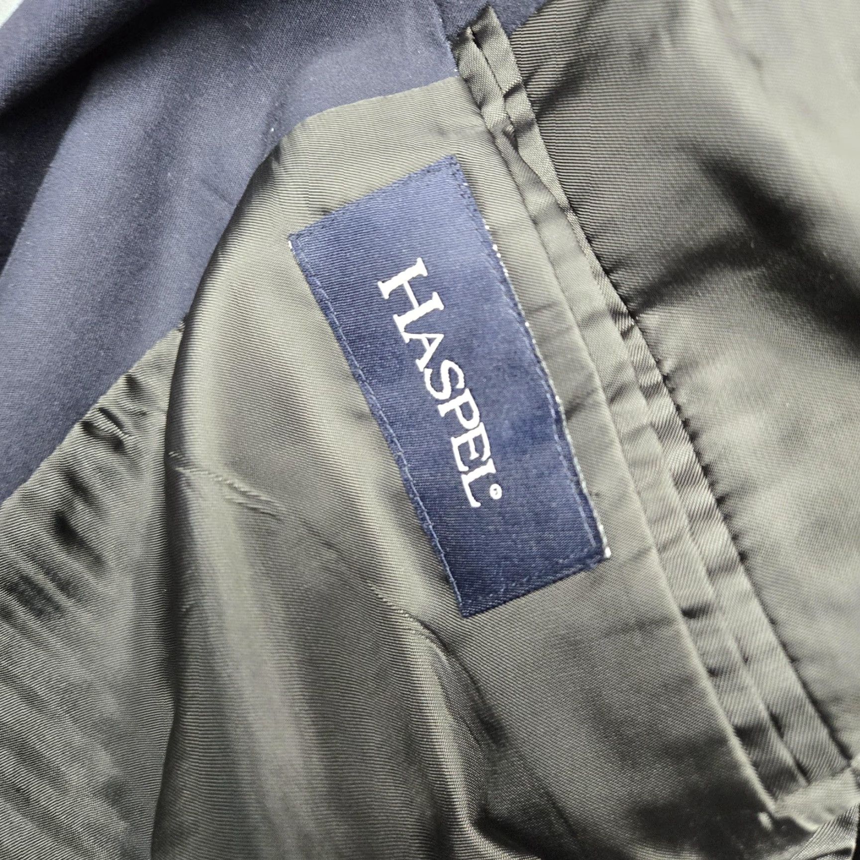NICHOLAS Haspel Blazer Mens 46 Regular Navy Blue Nicholas Suit Cotton Two-Button Jacket Size 46R - 6 Thumbnail