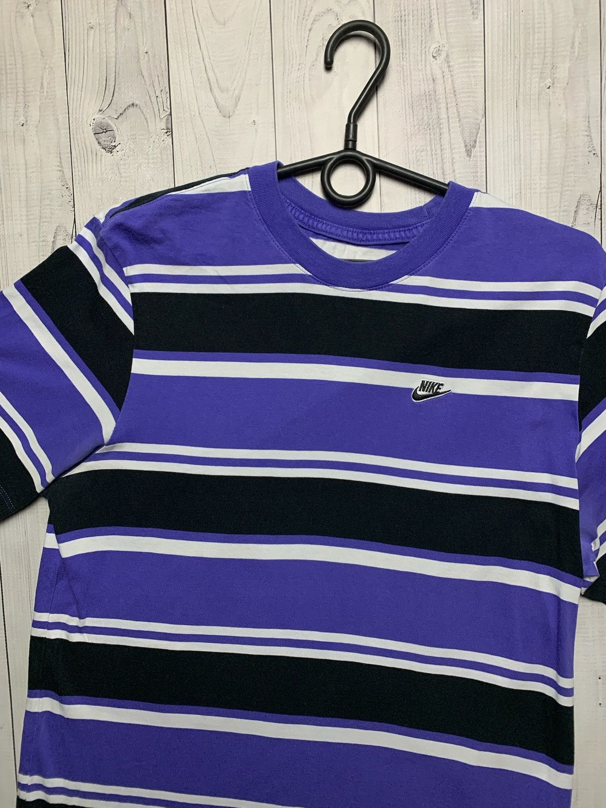 Nike × Vintage Vintage Nike purple striped tee very rare size M Size US M / EU 48-50 / 2 - 2 Thumbnail