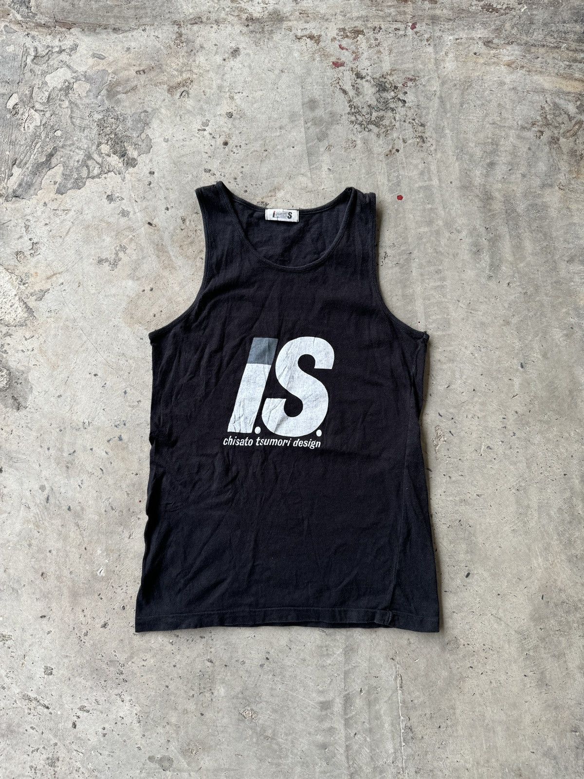 image of I.s Issey Miyake Tsumori Chisato Tank Top Japan VTG in Black, Men's (Size Small)