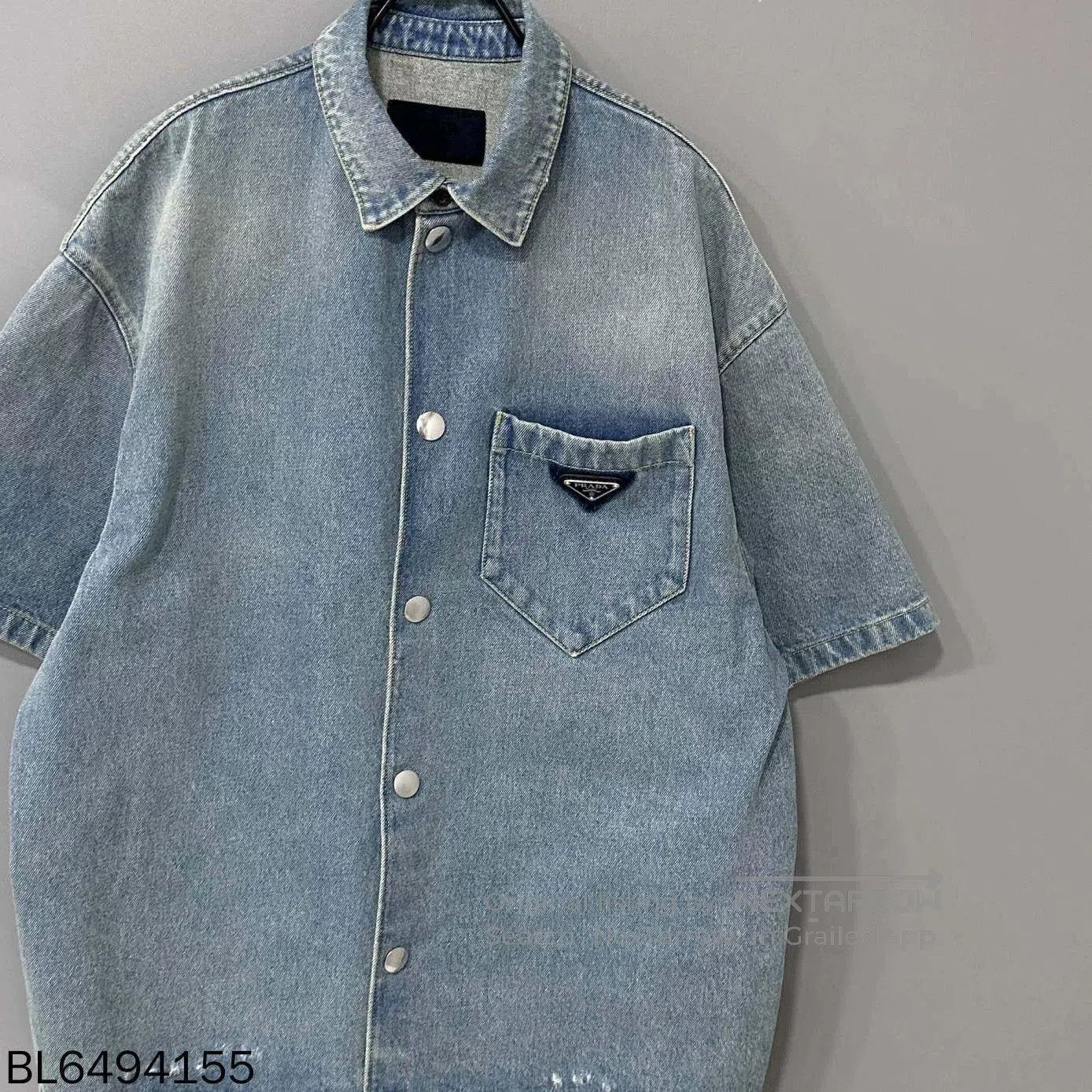 Prada Prada Triangle Logo Denim Jacket. Size US L / EU 52-54 / 3 - 3 Thumbnail