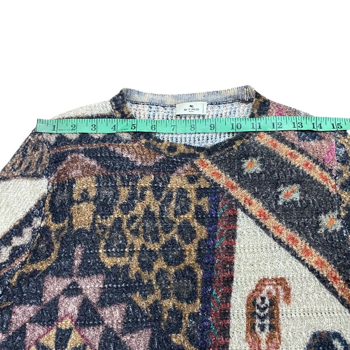 Etro Etro Multicolor Geometric and Animal Print Sweater Knit Size M / US 6-8 / IT 42-44 - 18 Thumbnail