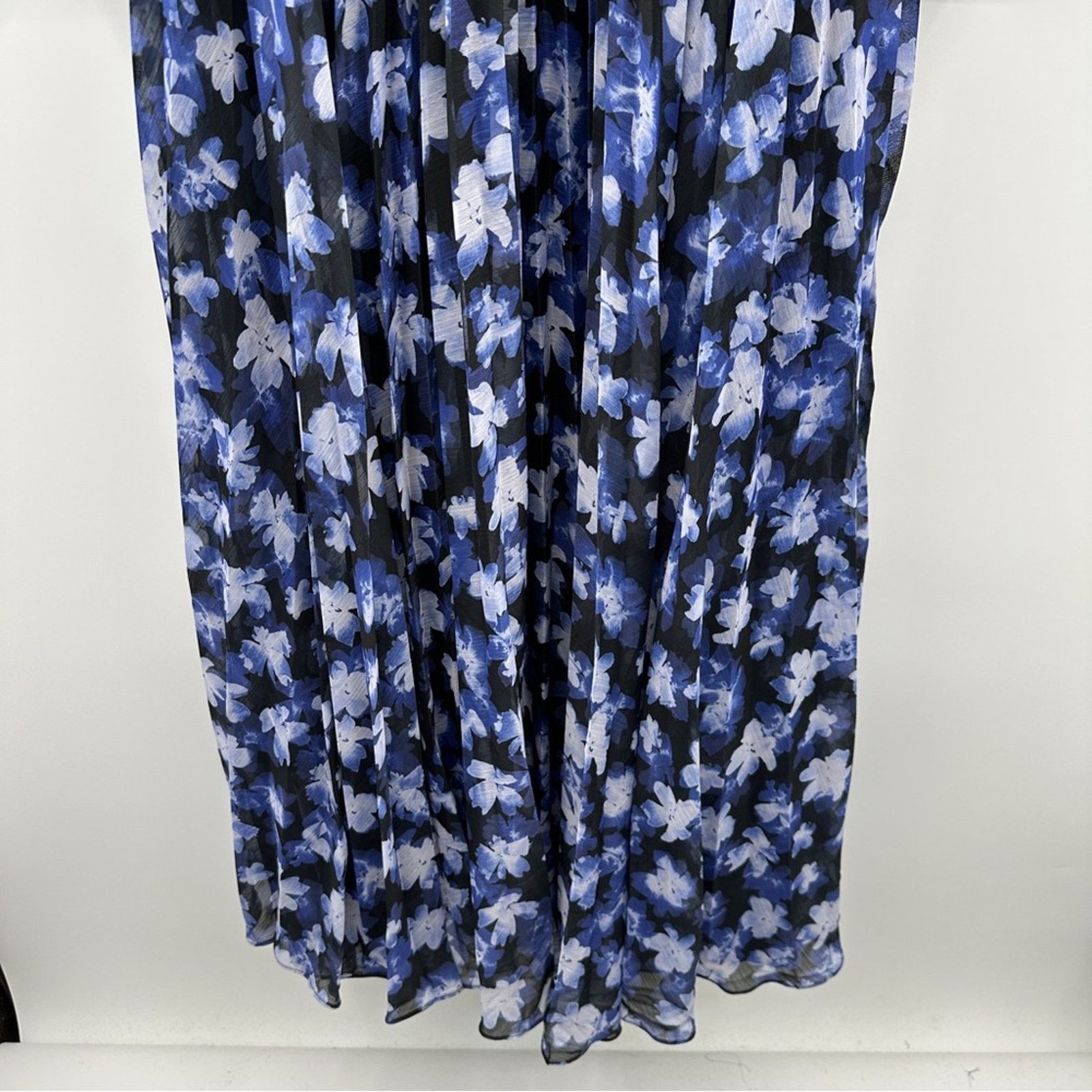 Monique Lhuillier RTR ML Monique Lhuillier Melanie Black White & Blue Dress Size XS / US 0-2 / IT 36-38 - 4 Thumbnail