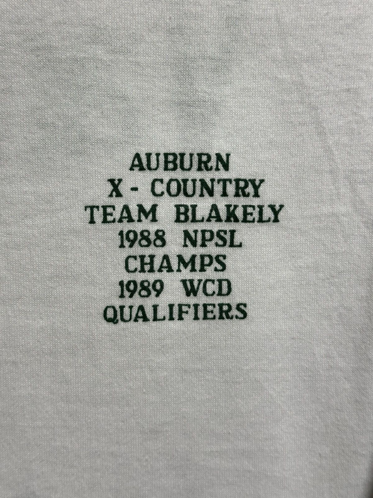 Band Tees Vintage Auburn X-Country Team Blakely 1988 Long Sleeve Tee Size US L / EU 52-54 / 3 - 3 Thumbnail