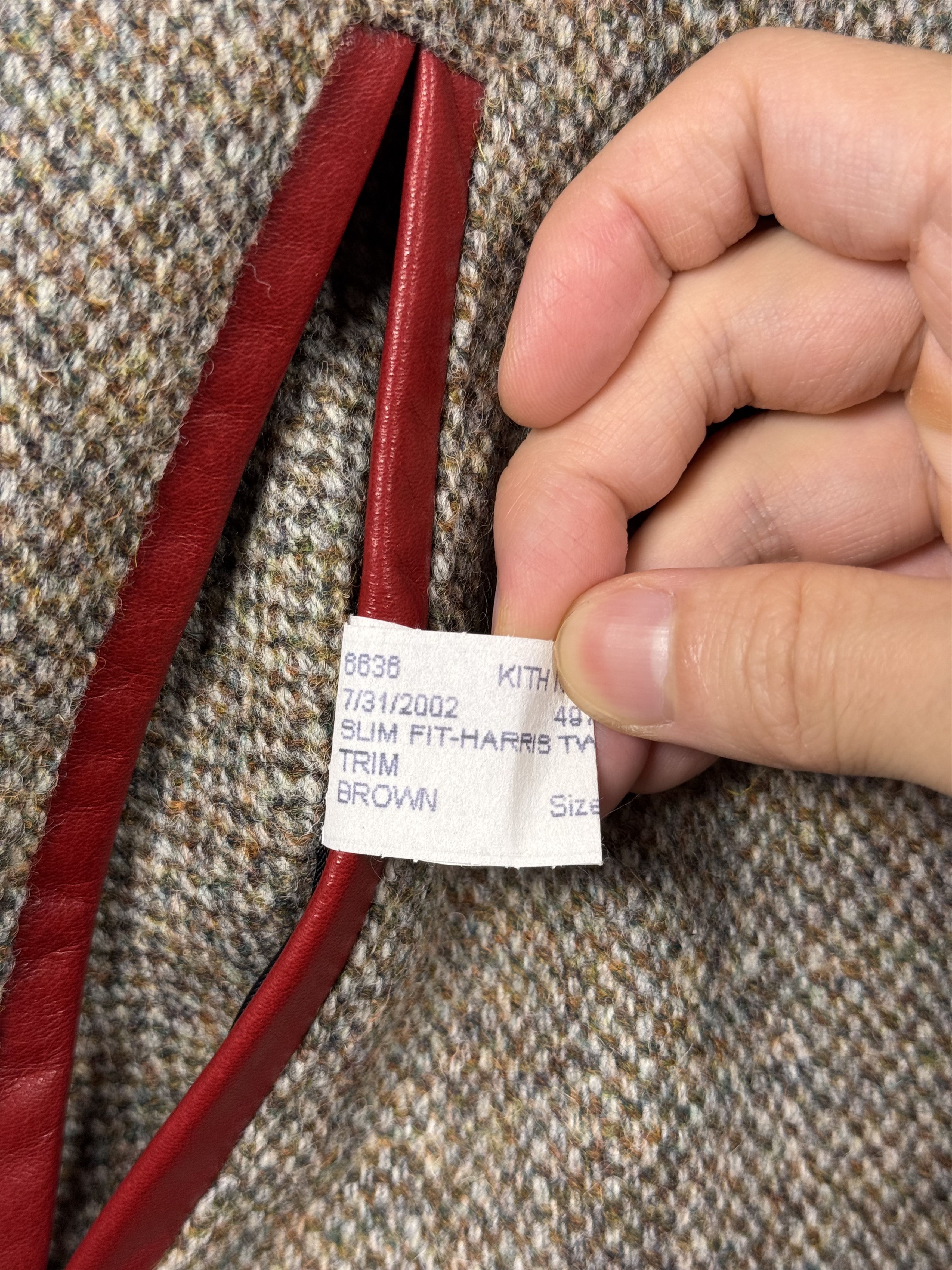 Golden Bear × Kith 2012 Harris Tweed Vest Brown Red Navy Size US L / EU 52-54 / 3 - 5 Thumbnail
