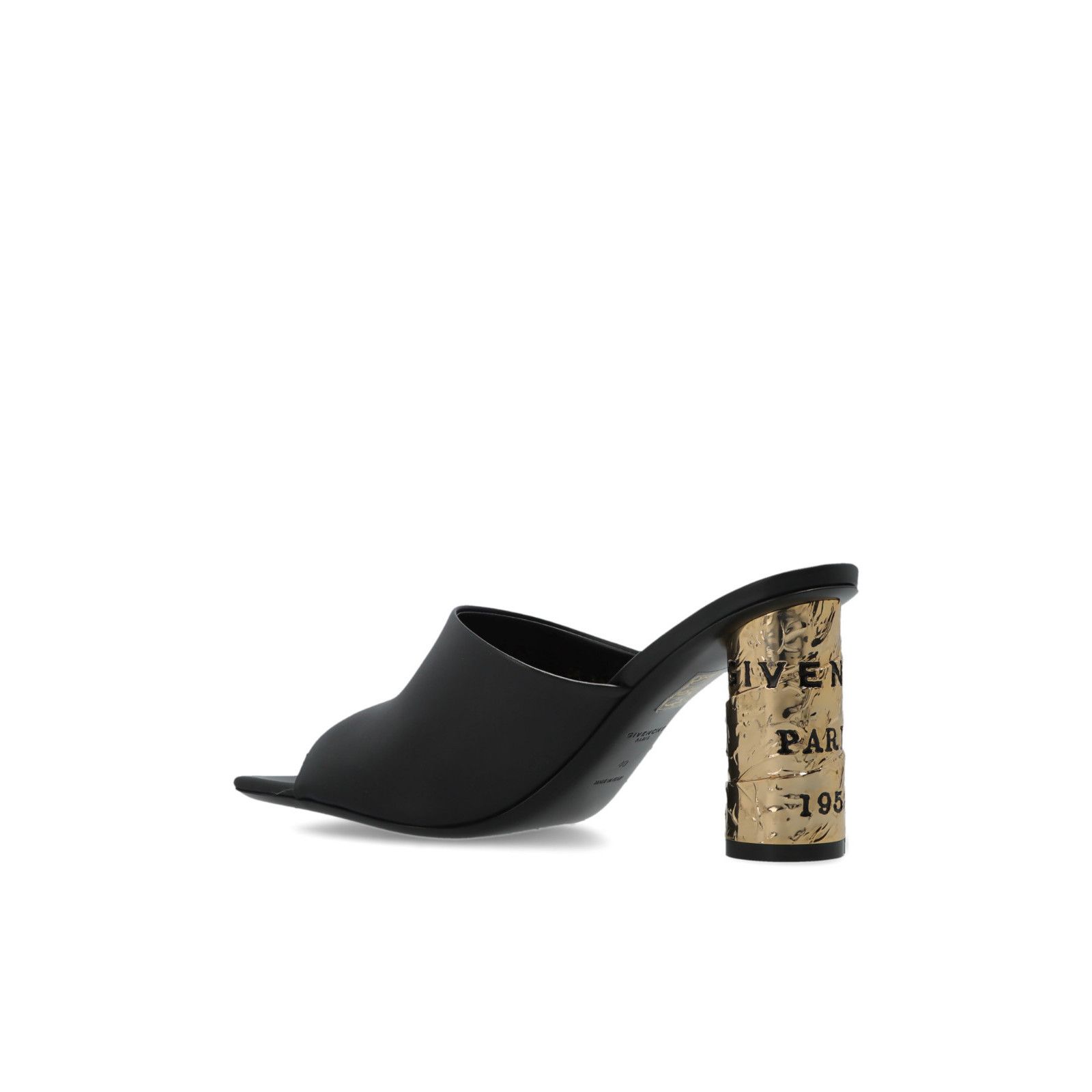 Givenchy GIVENCHY Black Leather 100mm Heel Mules New & Authentic (Wom Size US 6 / IT 36 - 3 Thumbnail