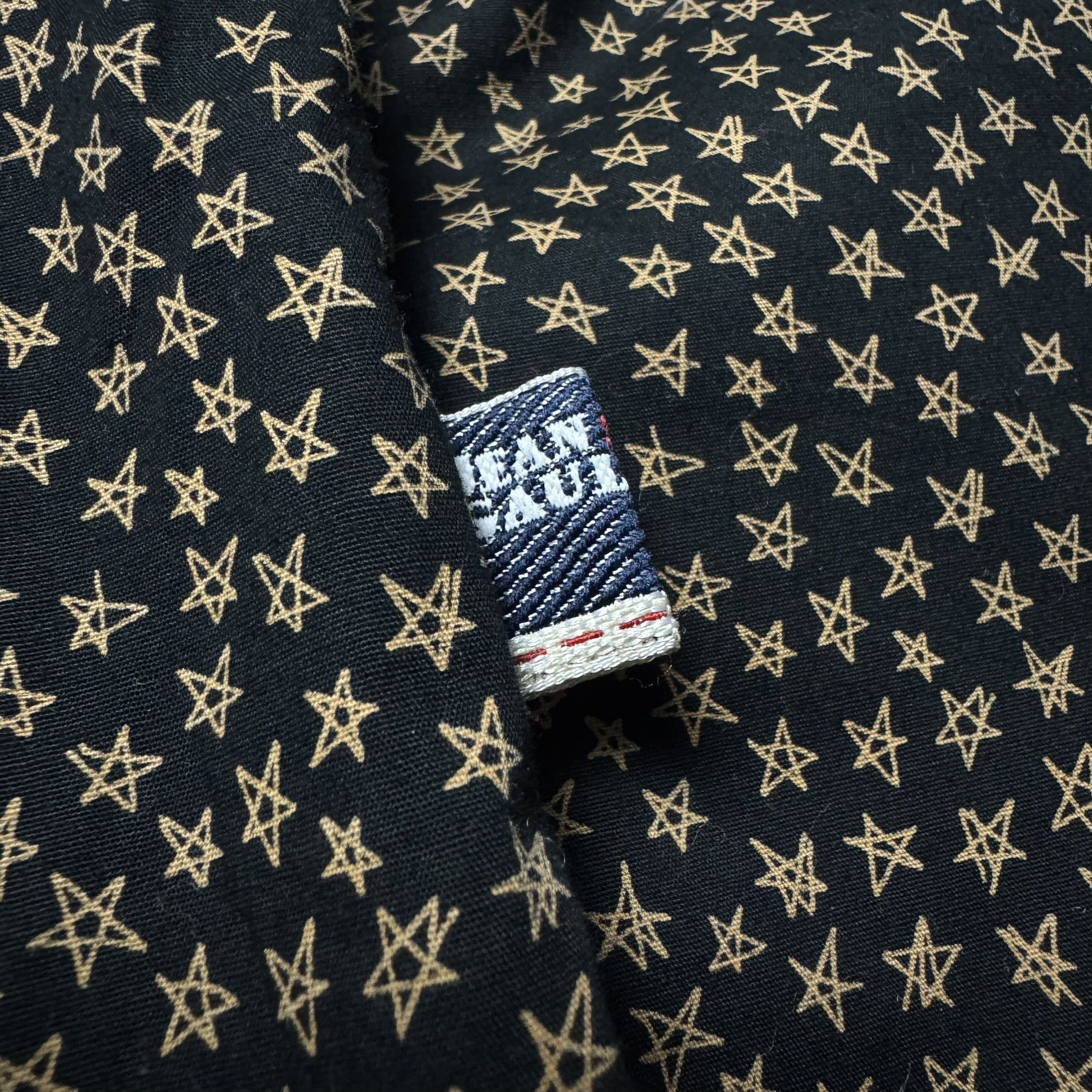 Jean Paul Gaultier Rare Vintage Jean-Paul Gaultier Shirt black with stars Size US L / EU 52-54 / 3 - 5 Thumbnail
